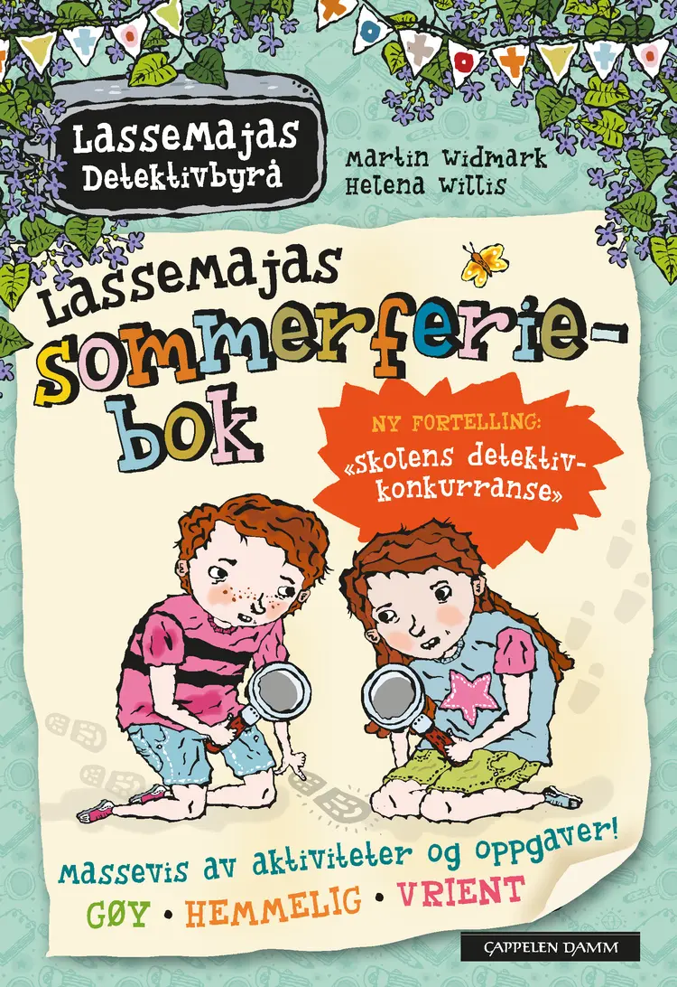 Omslag LasseMajas sommerferiebok 2017 av Martin Widmark (Heftet)