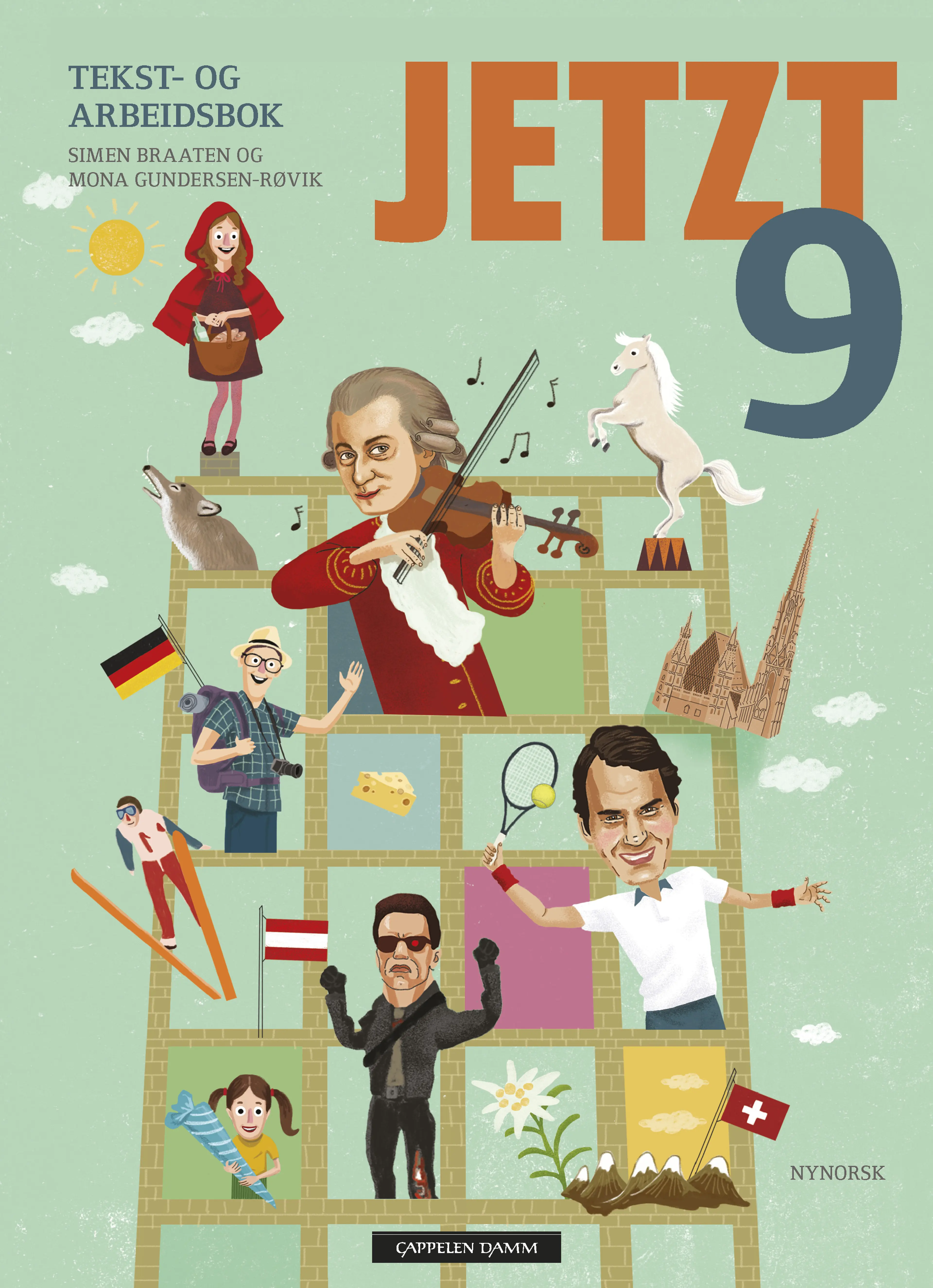 Omslag Jetzt 9 Tekst- og arbeidsbok av Simen Braaten og Mona Gundersen-Røvik (Innbundet)