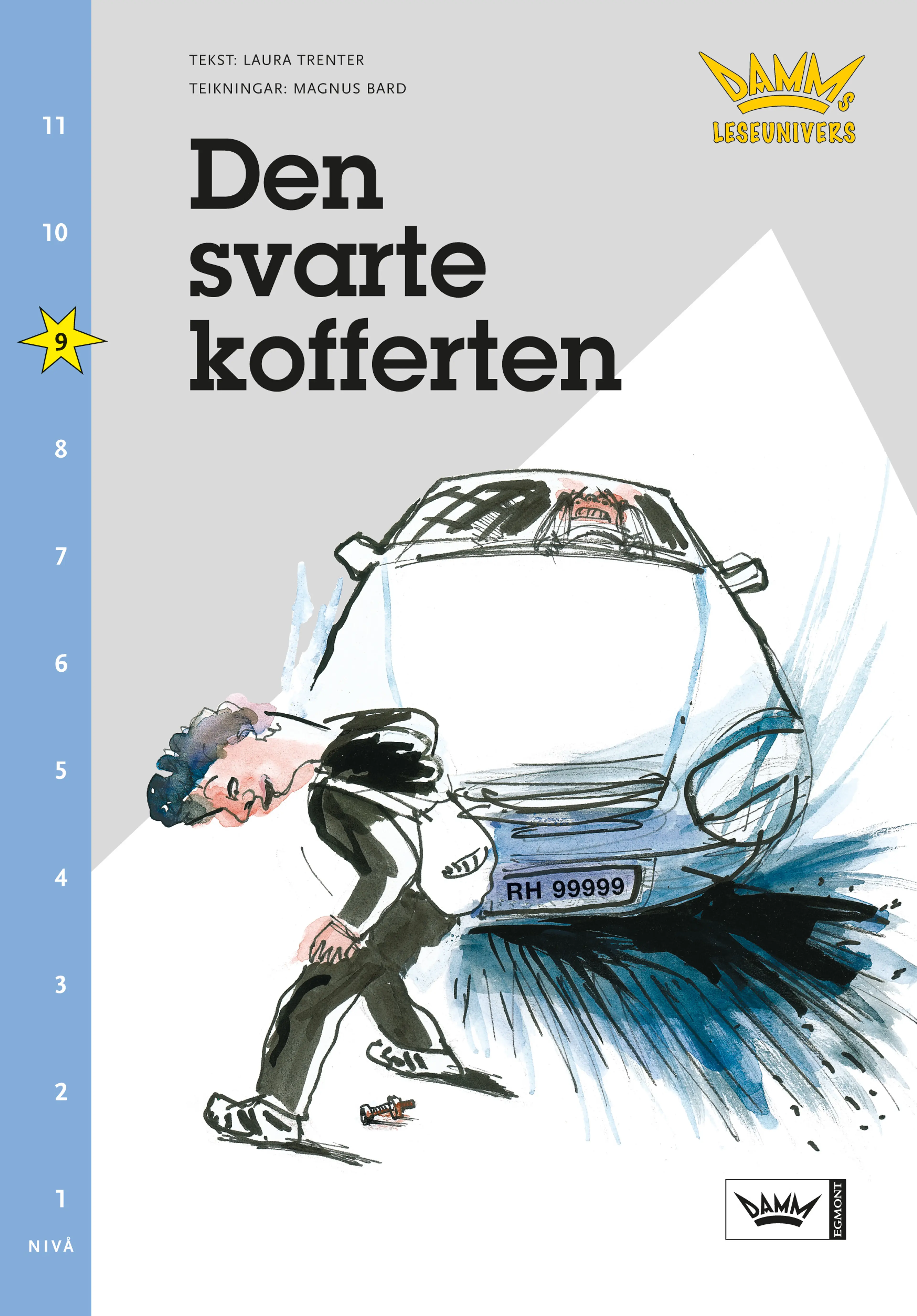 Omslag Damms leseunivers 1: Den svarte kofferten av Laura Trenter (Heftet)