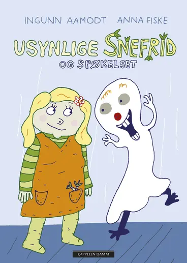 Omslag Usynlige Snefrid og Spøkelset av Ingunn Aamodt (Innbundet)