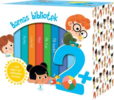 Omslag Barnas bibliotek 2+ - 6 små bøker om småbarnas hverdag av Julie Mercier (Innbundet)