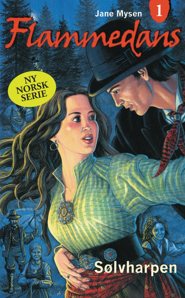 Omslag Sølvharpen av Jane Mysen (Ebok)