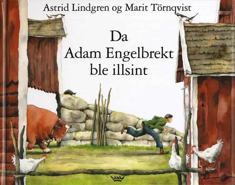 Omslag Da Adam Engelbrekt ble illsint av Astrid Lindgren (Innbundet)
