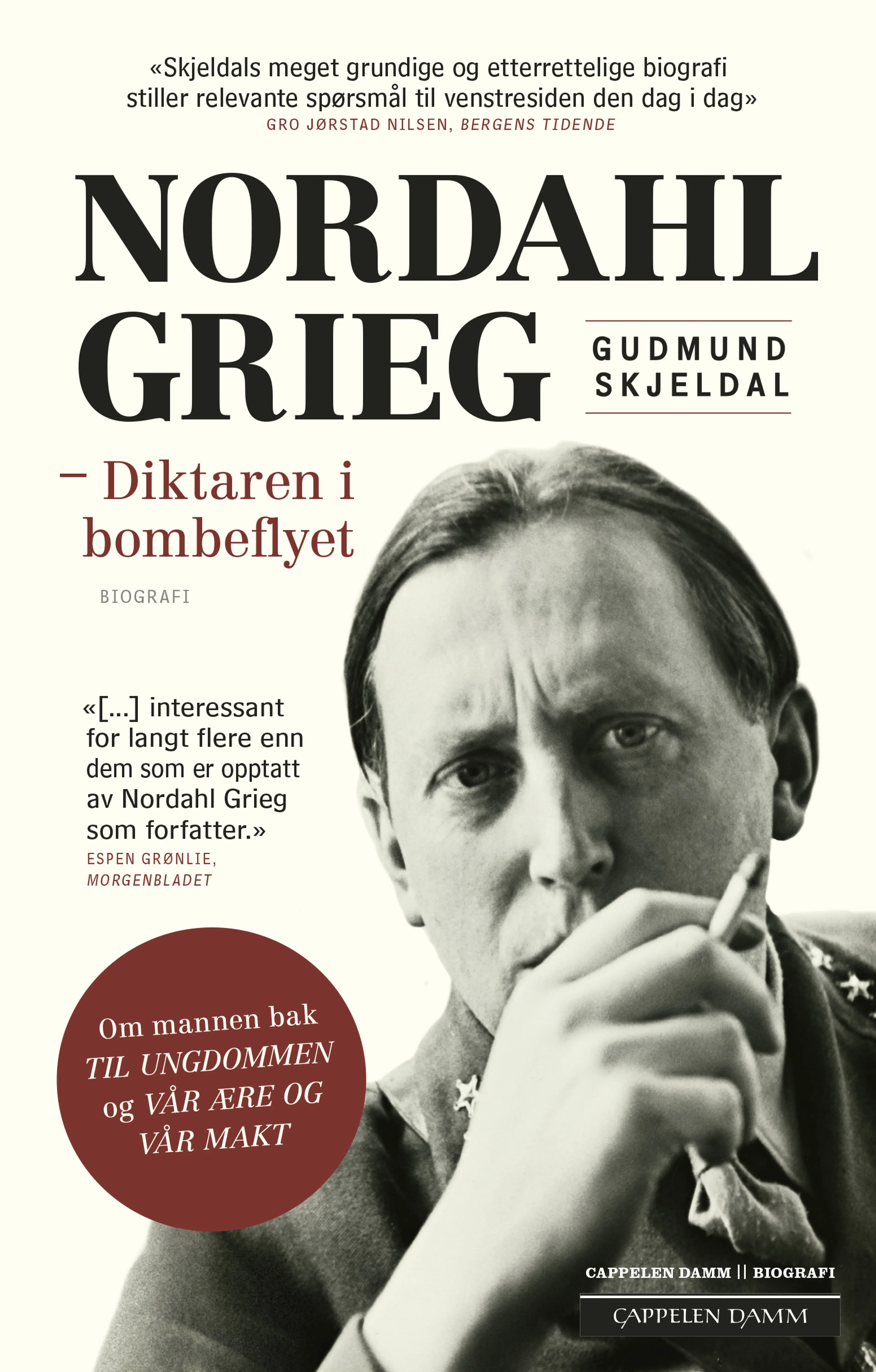 Omslag Diktaren i bombeflyet av Gudmund Skjeldal (Heftet)