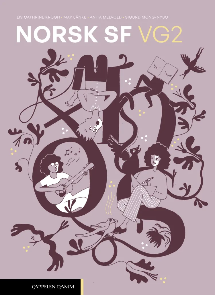 Omslag Norsk SF vg2 (2026) av Liv Cathrine Krogh, Anita Melvold, May Lånke og Sigurd Mong-Nybo (Innbundet)