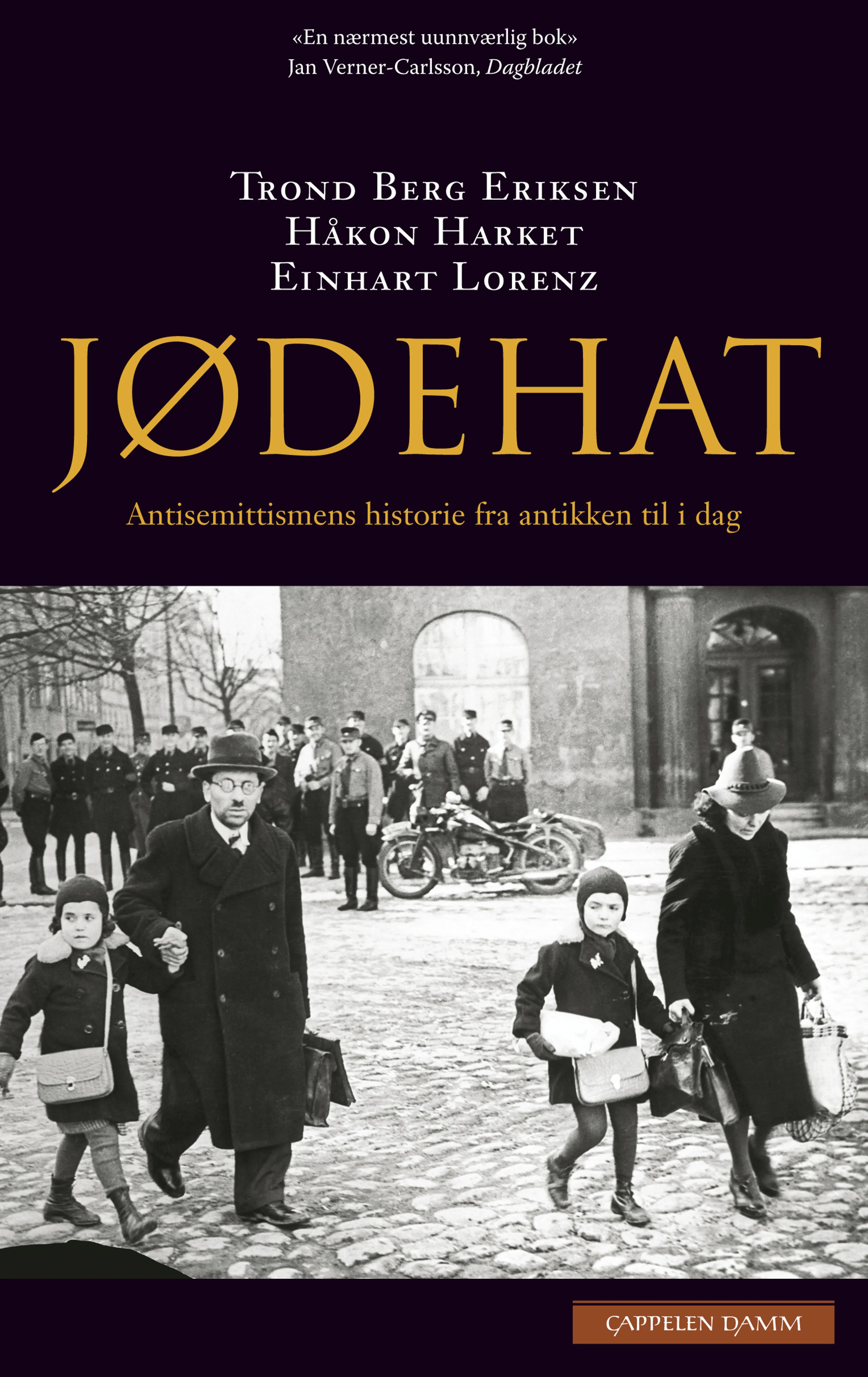 Omslag Jødehat av Trond Berg Eriksen, Håkon Harket og Einhart Lorenz (Heftet)