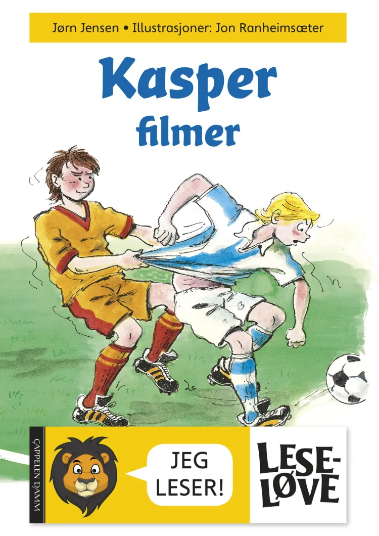Omslag Leseløve - Kasper filmer av Jørn Jensen (Innbundet)