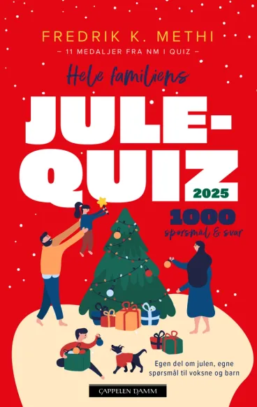 Omslag Hele familiens julequiz 2025 av Fredrik K. Methi (Heftet)