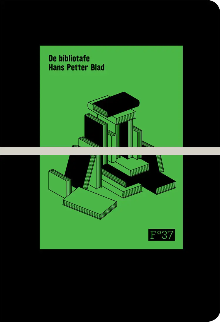 Omslag De bibliotafe av Hans Petter Blad (Heftet)