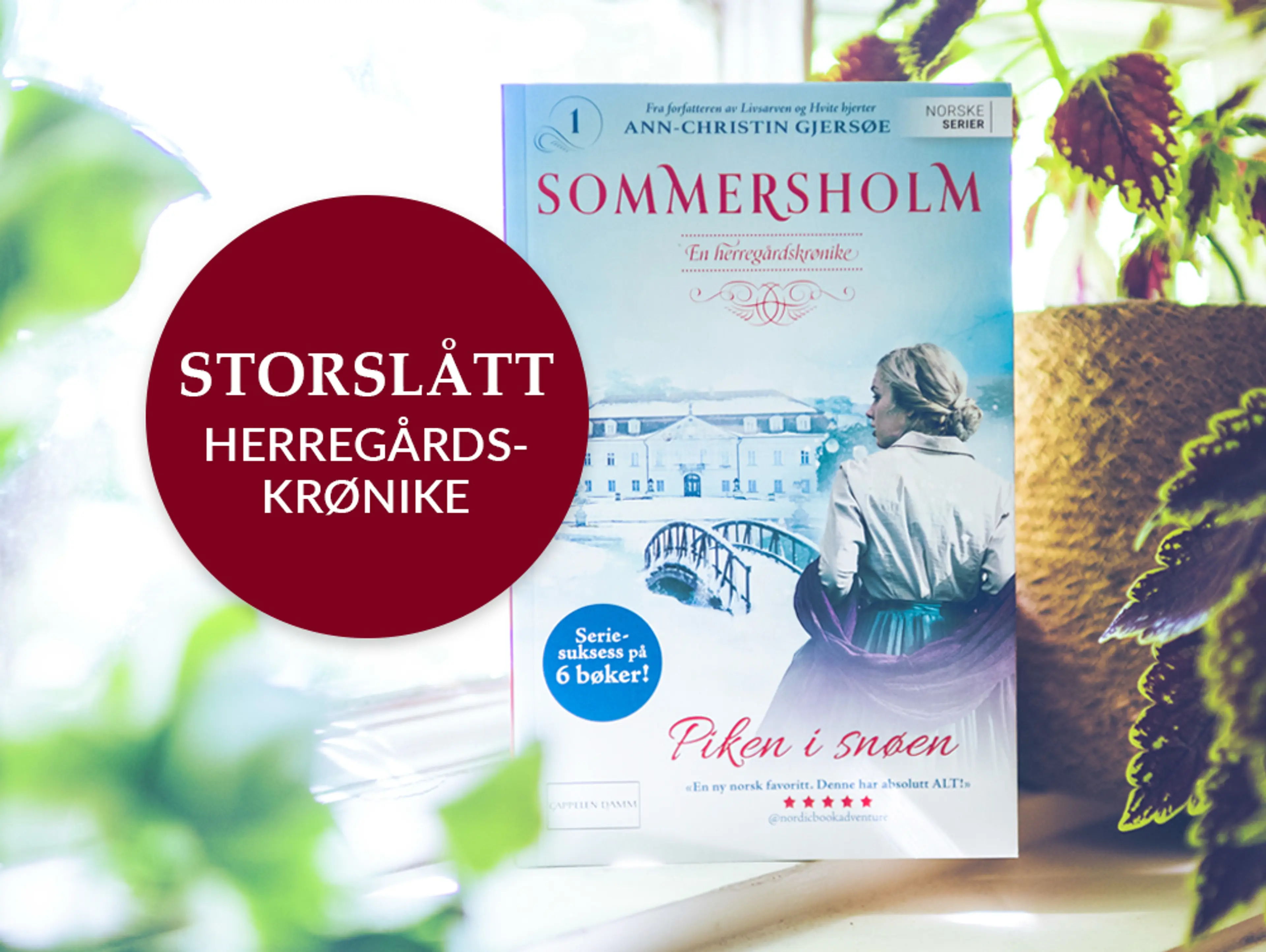 Foto av første bok i serien Sommersholm