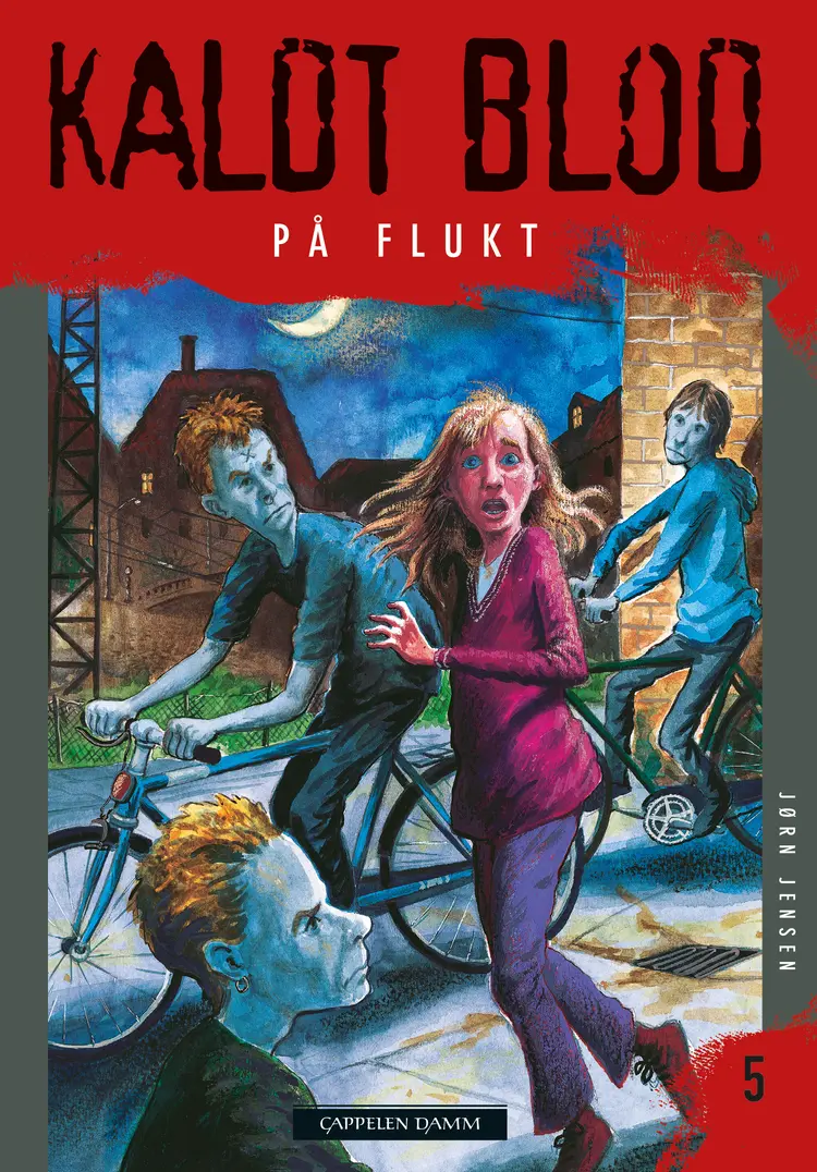 Omslag Kaldt blod 5 - På flukt av Jørn Jensen (Heftet)