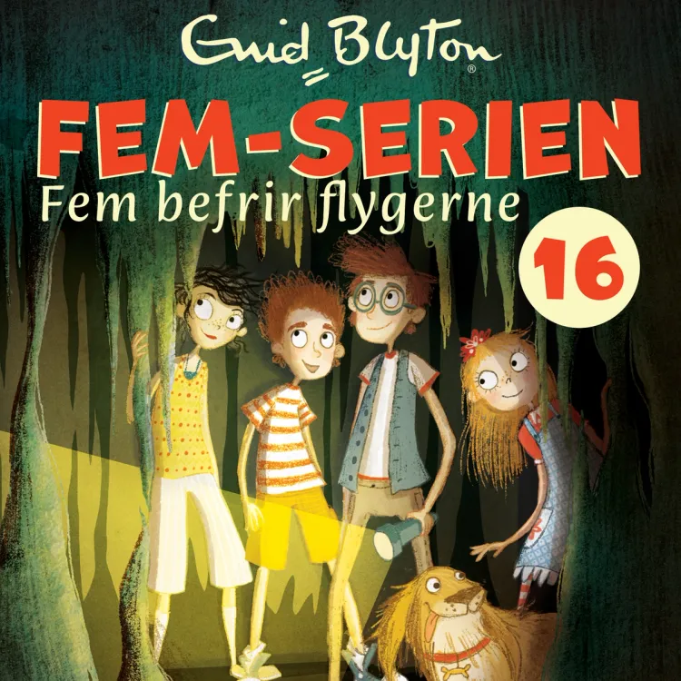 Omslag Fem befrir flygerne av Enid Blyton (Lydbok)