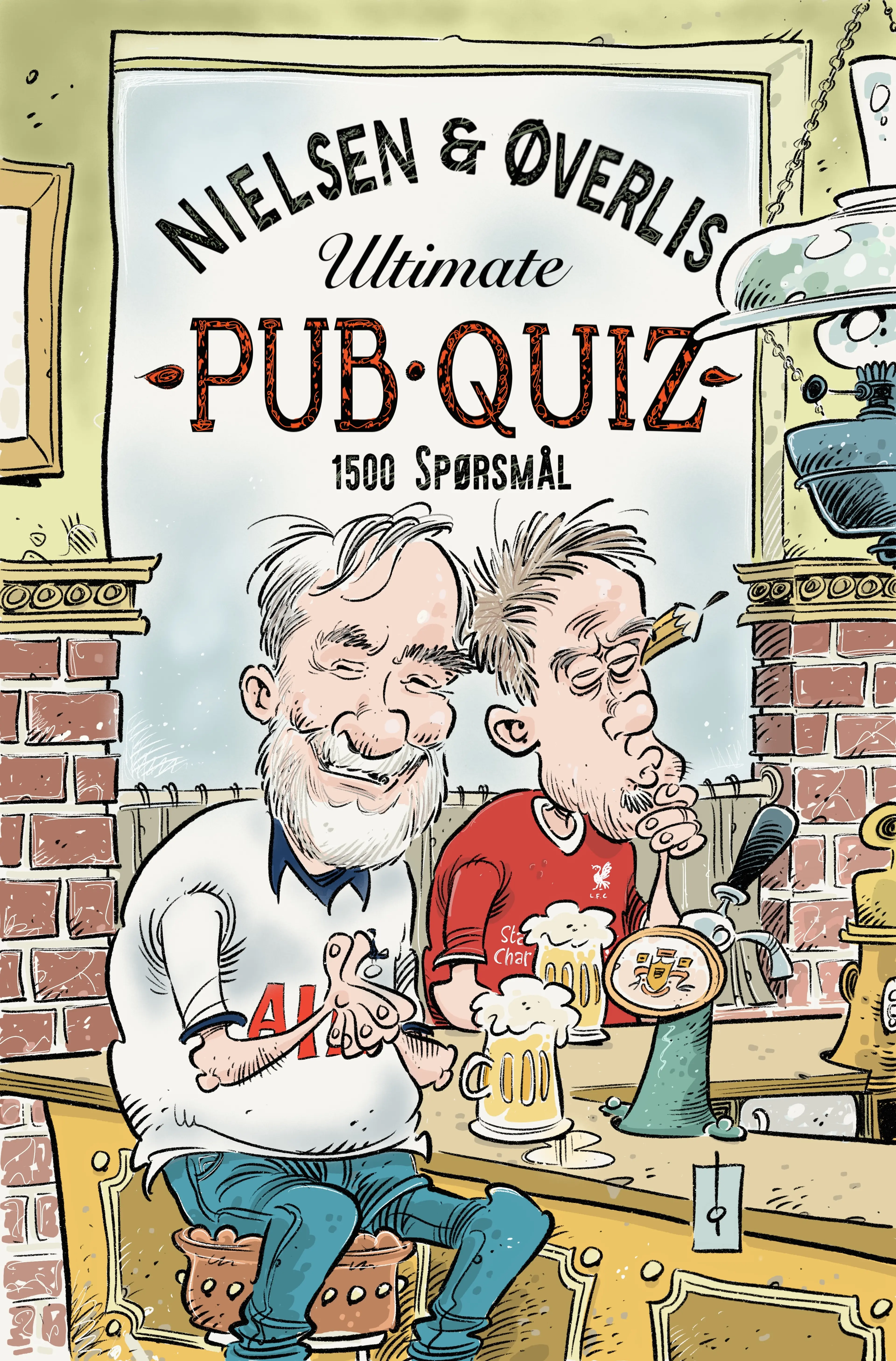 Omslag Nielsen og Øverlis ultimate pubquiz av Atle Nielsen og Frode Øverli (Innbundet)
