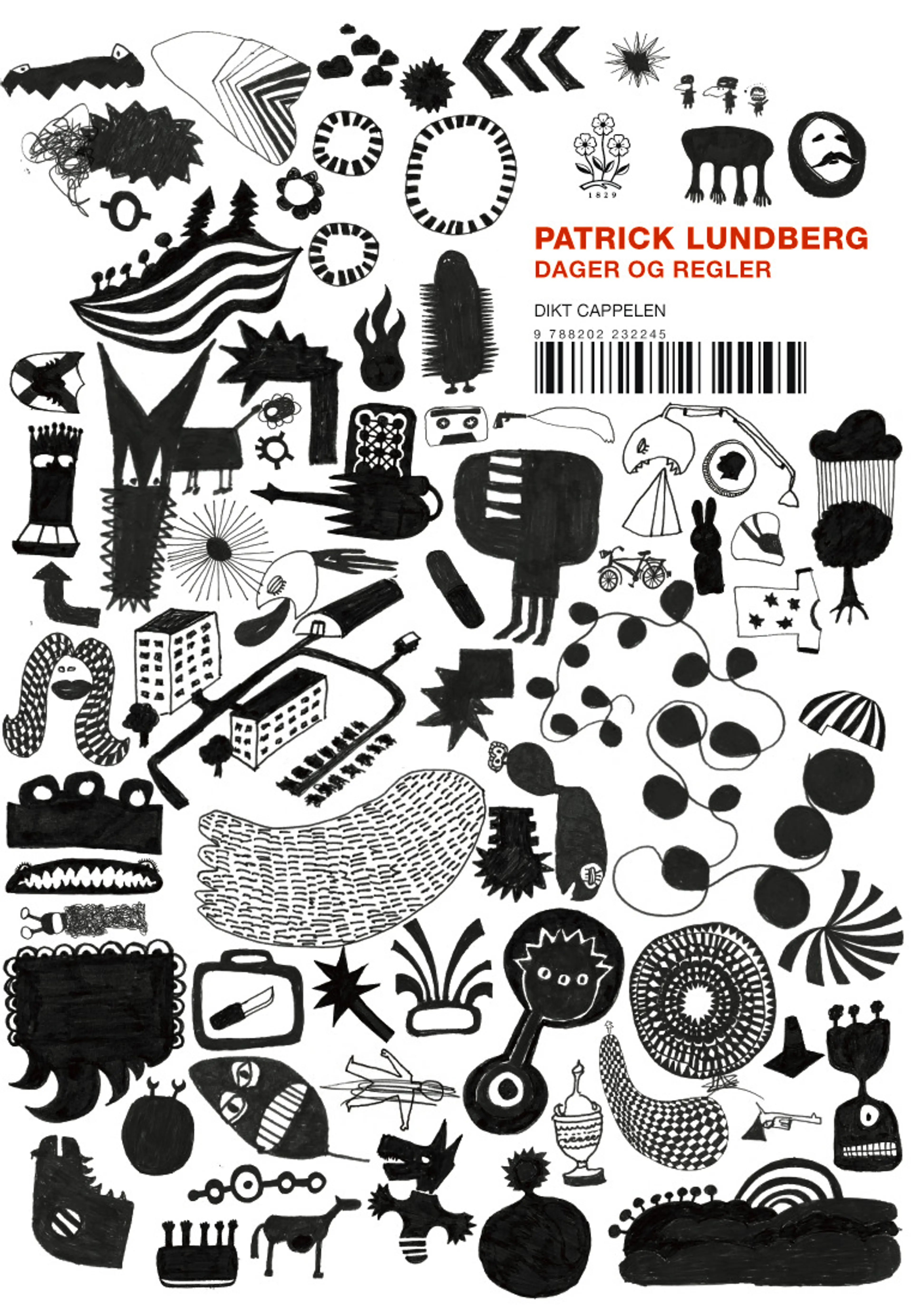 Omslag Dager og regler av Patrick Lundberg (Heftet)