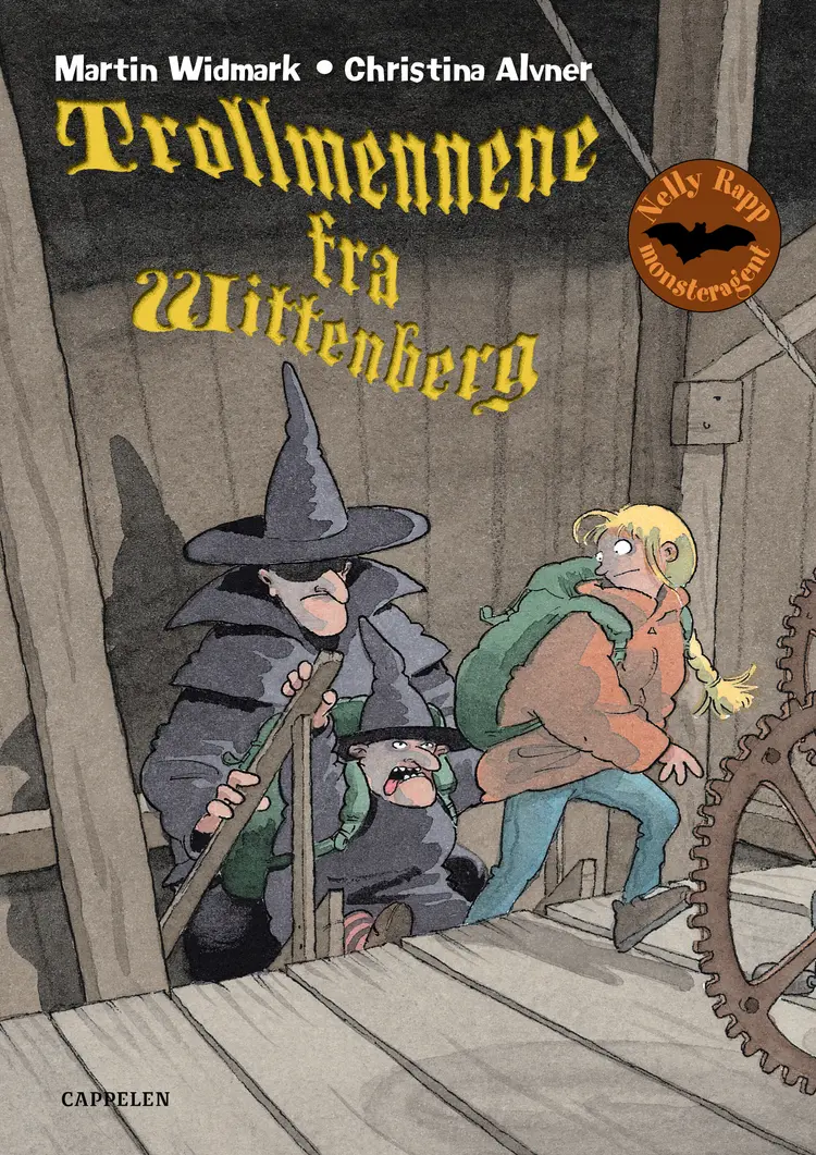 Omslag Nelly Rapp - Trollmennene fra Wittenberg av Martin Widmark (Innbundet)