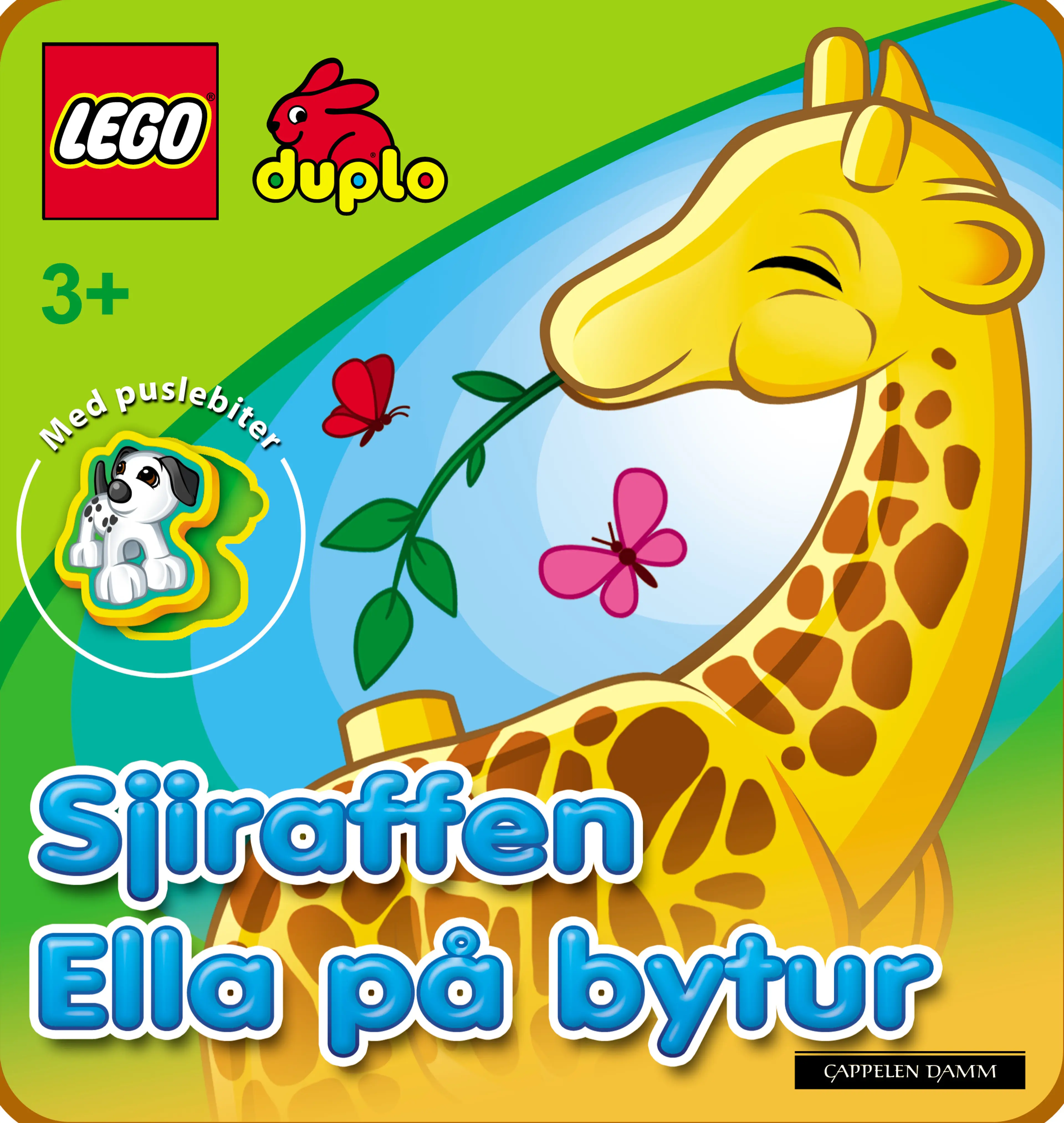 Omslag LEGO® DUPLO® - Sjiraffen Ella på bytur av Maria Karolczak (Innbundet)