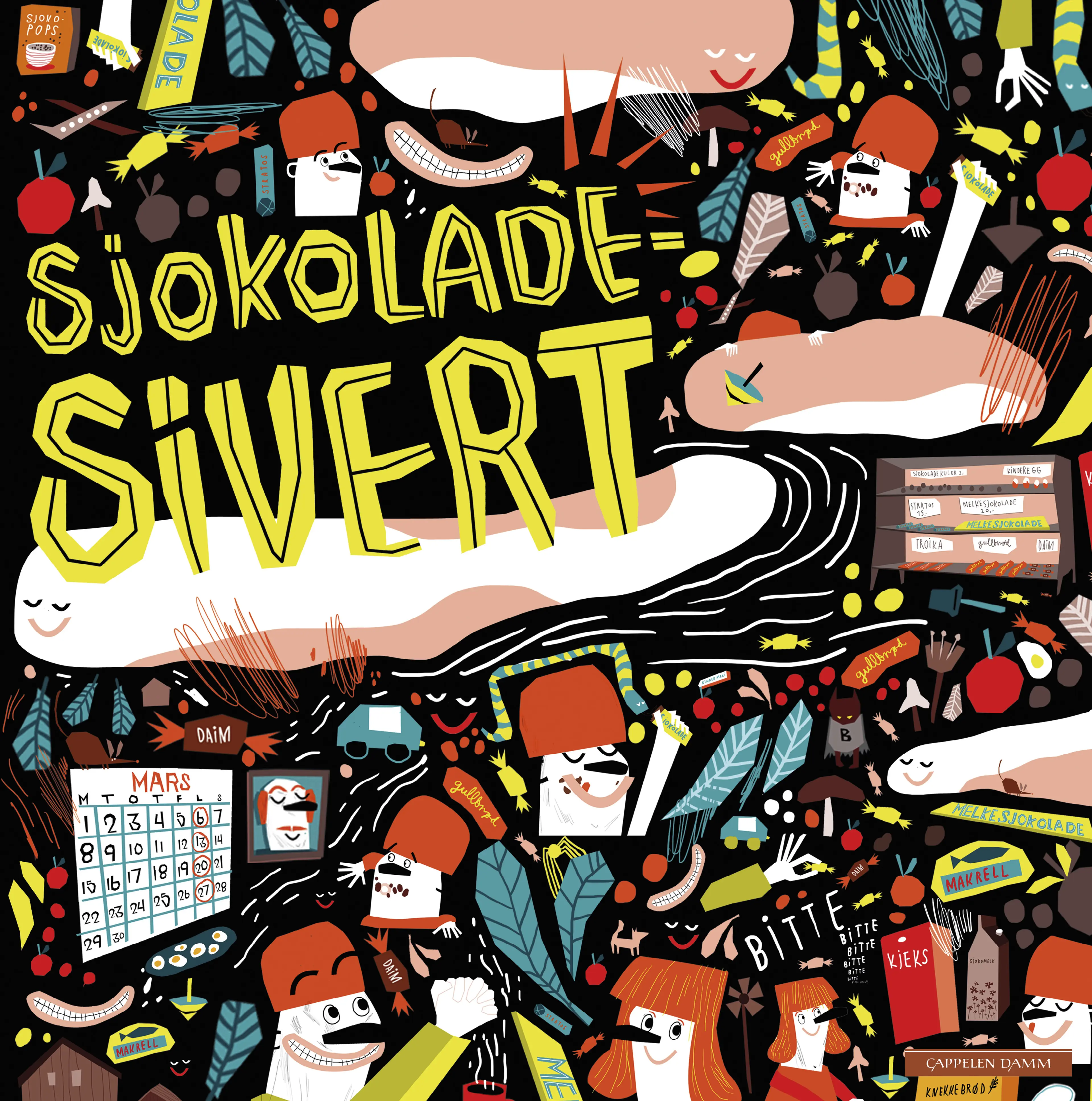 Omslag Sjokolade-Sivert av Elna Teigen (Innbundet)