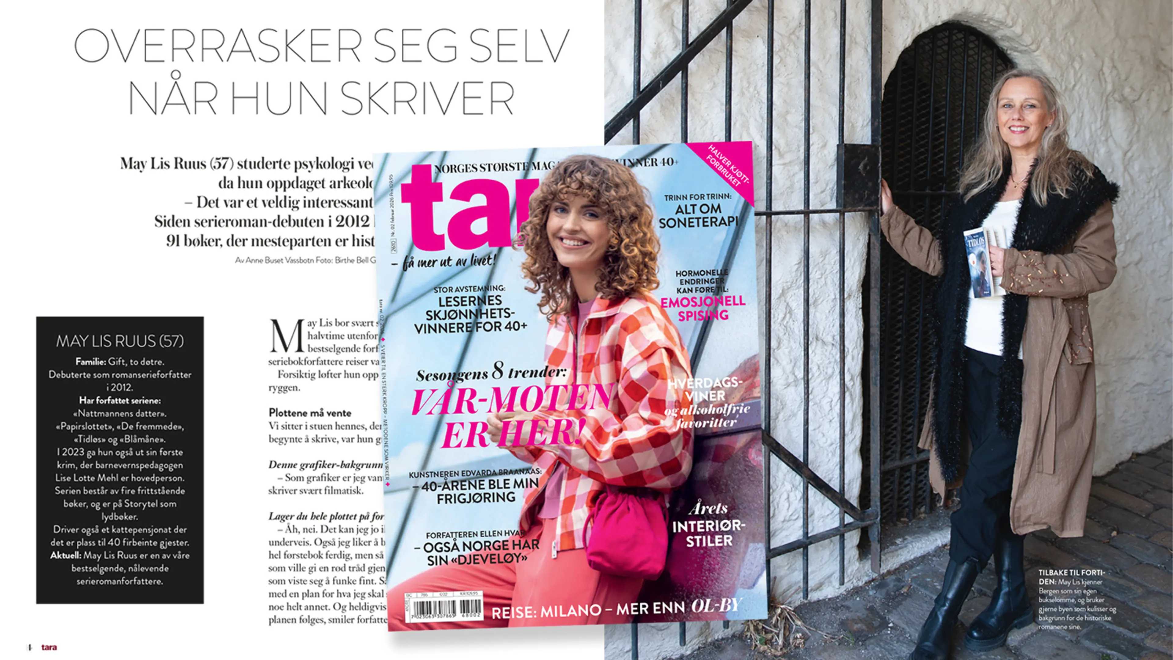 Utsnitt fra intervju med May Lis Ruus i magasinet Tara