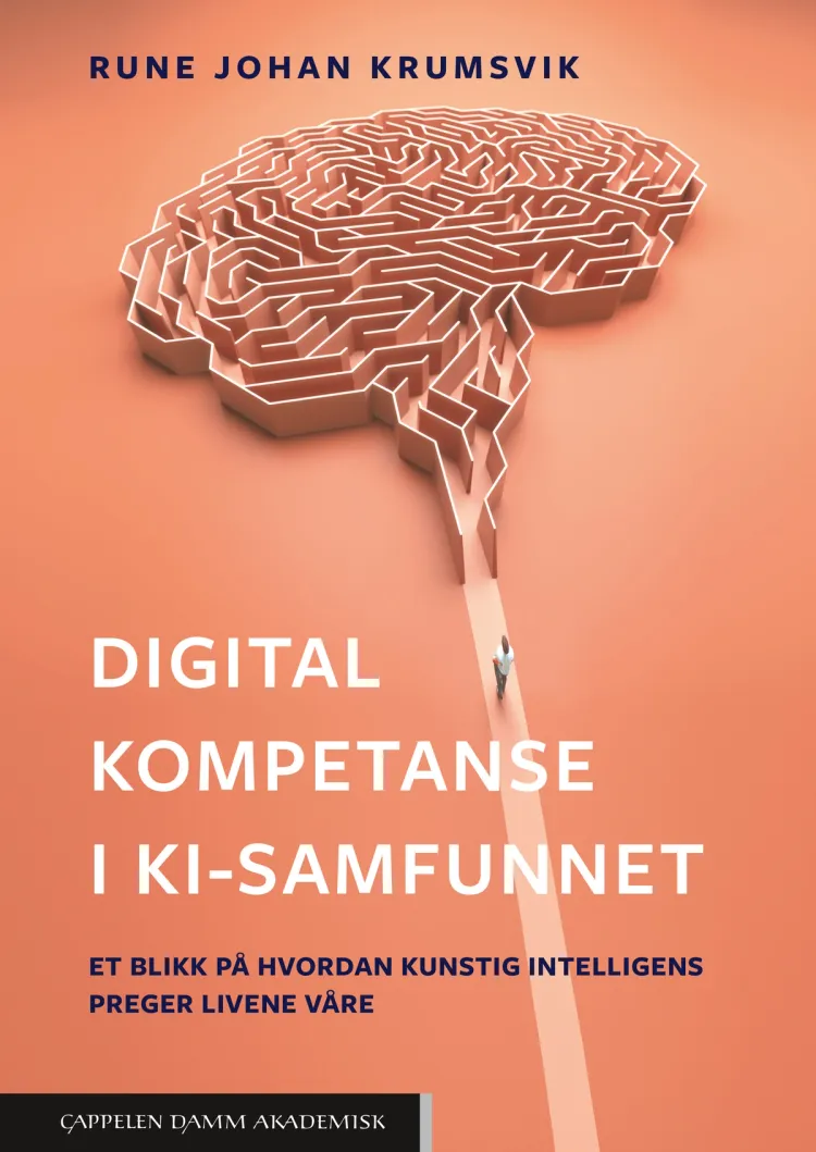 Omslag Digital kompetanse i KI-samfunnet av Rune Johan Krumsvik (Heftet)