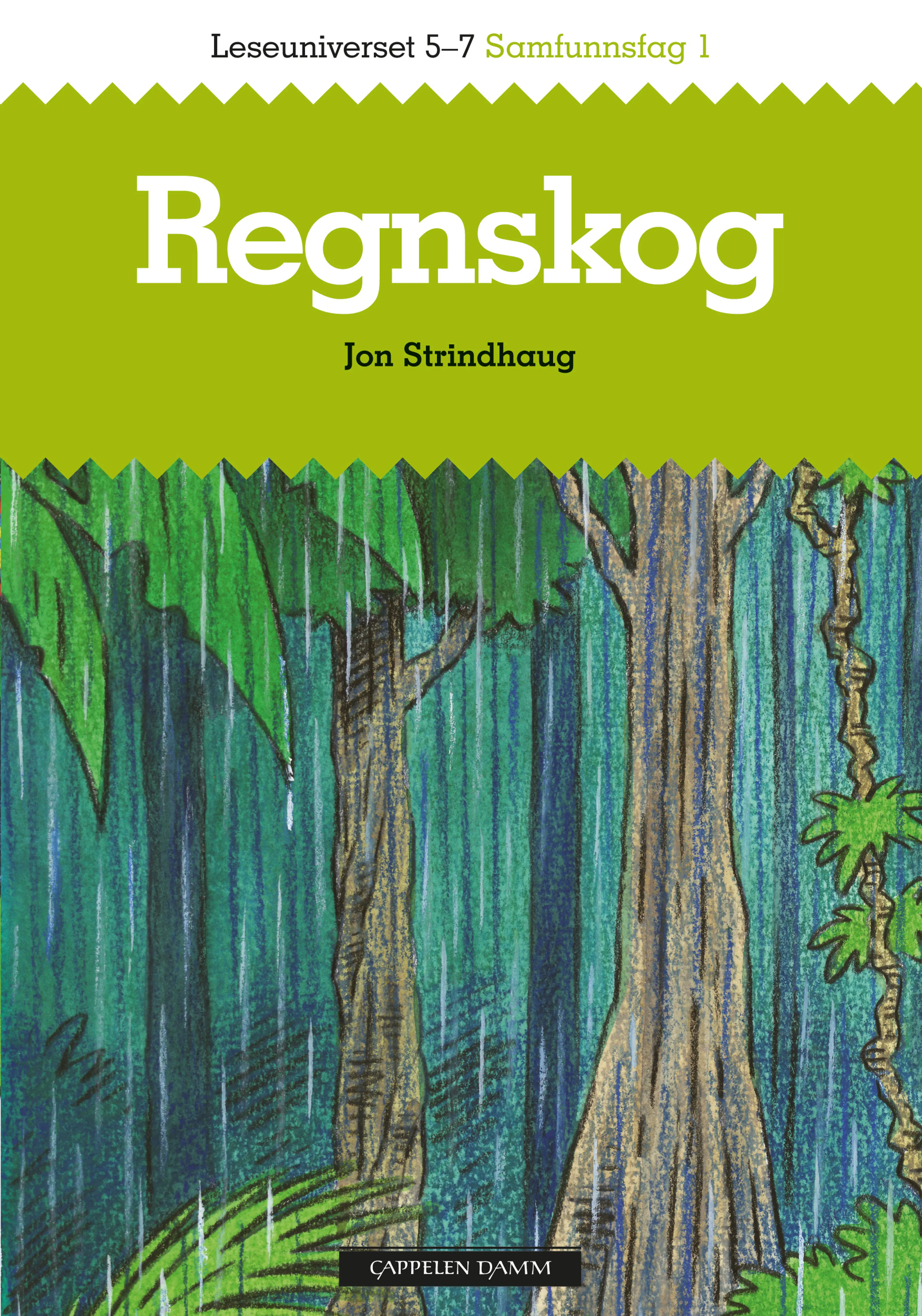 Omslag Leseuniverset 5-7 Samfunnsfag 1: Regnskog av Jon Strindhaug (Heftet)