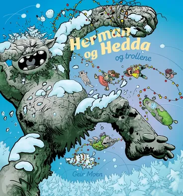 Omslag Herman og Hedda og trollene av Geir Moen (Innbundet)