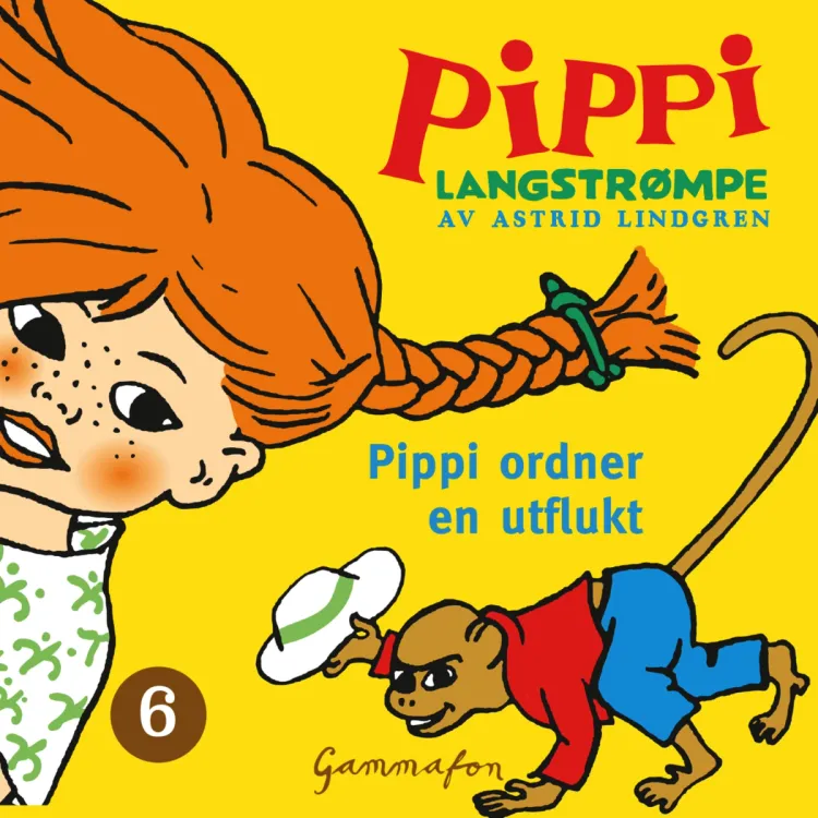 Omslag Pippi ordner en utflukt av Astrid Lindgren (Lydbok)