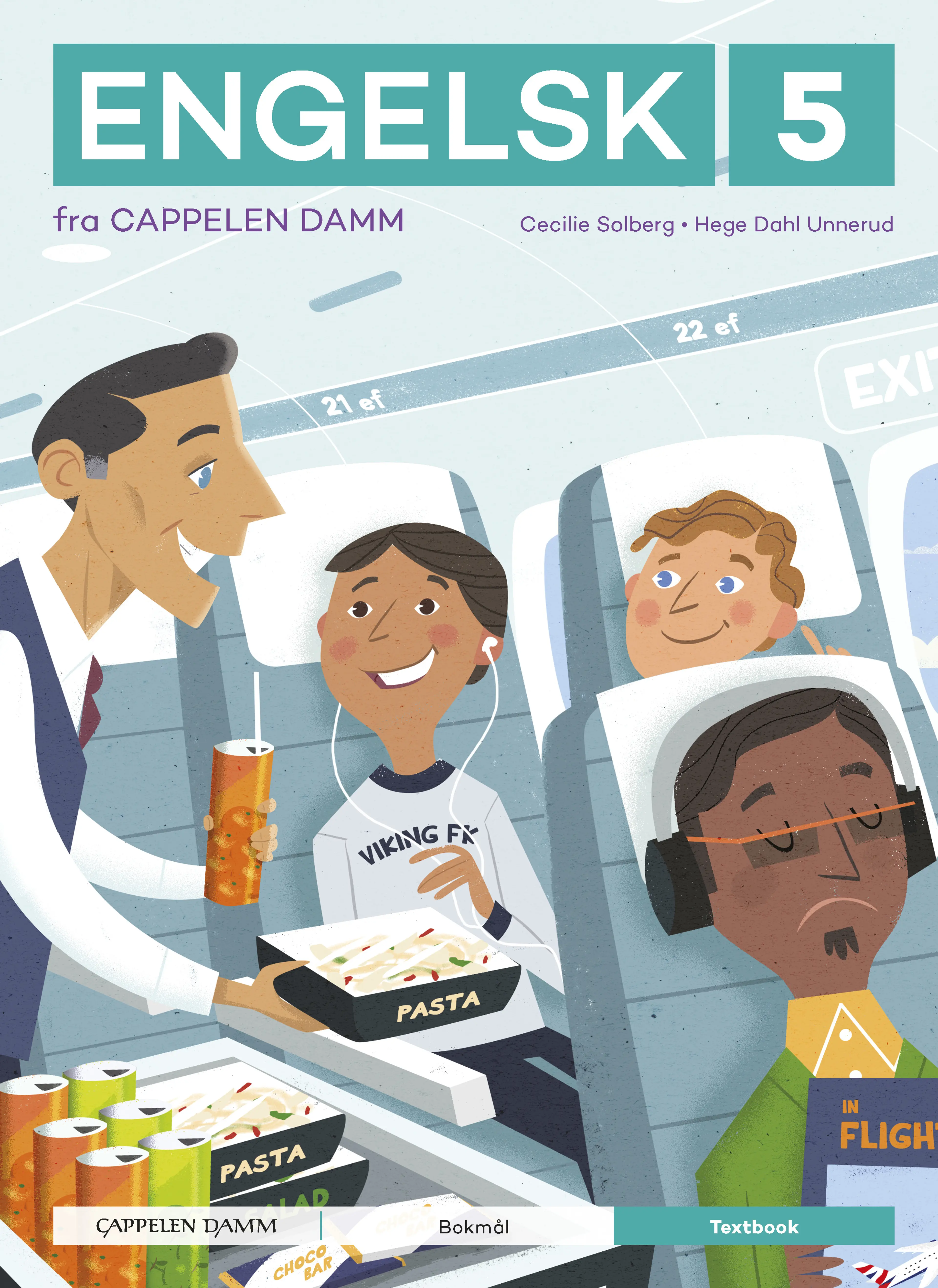 Omslag Engelsk 5 fra Cappelen Damm Textbook av Cecilie Solberg og Hege Dahl Unnerud (Innbundet)