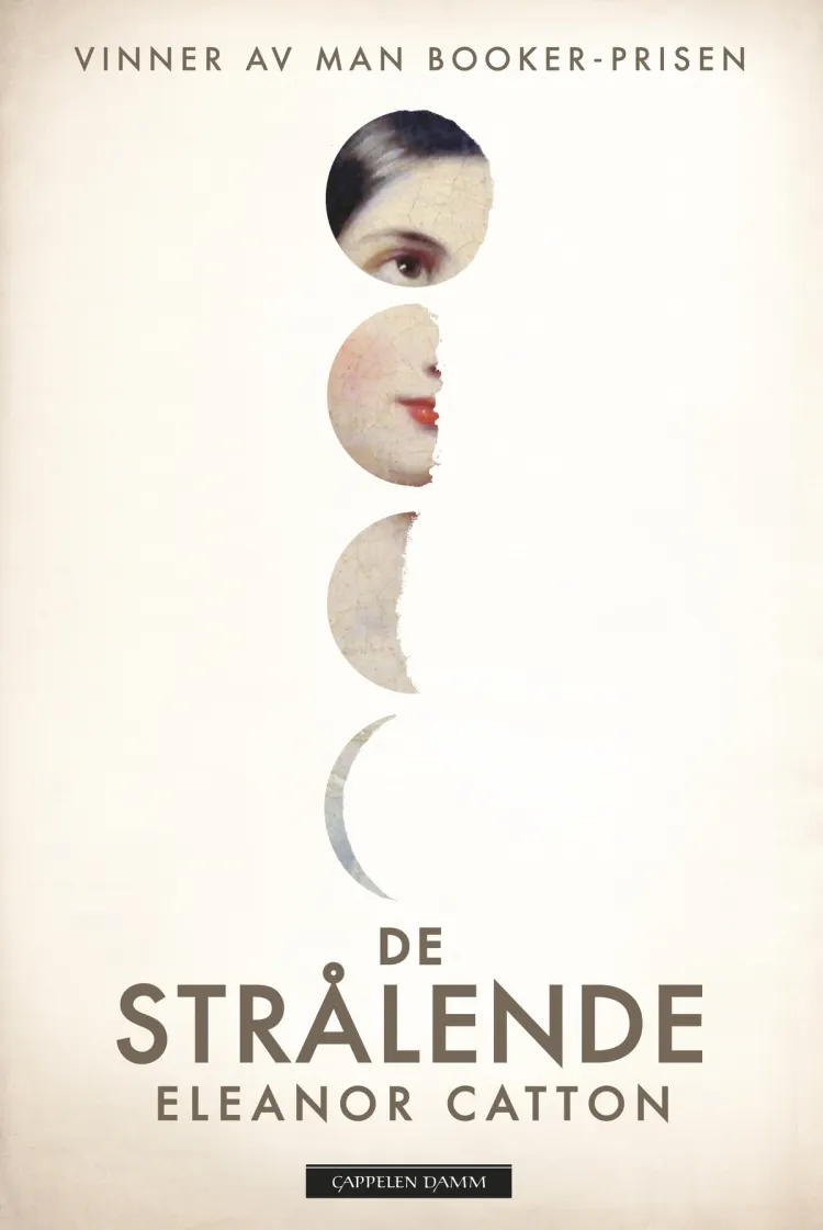 Omslag De strålende av Eleanor Catton (Innbundet)