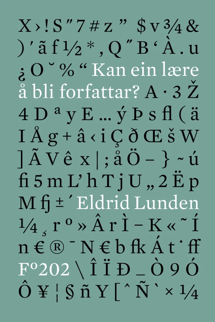 Omslag Kan ein lære å bli forfattar? av Eldrid Lunden (Heftet)
