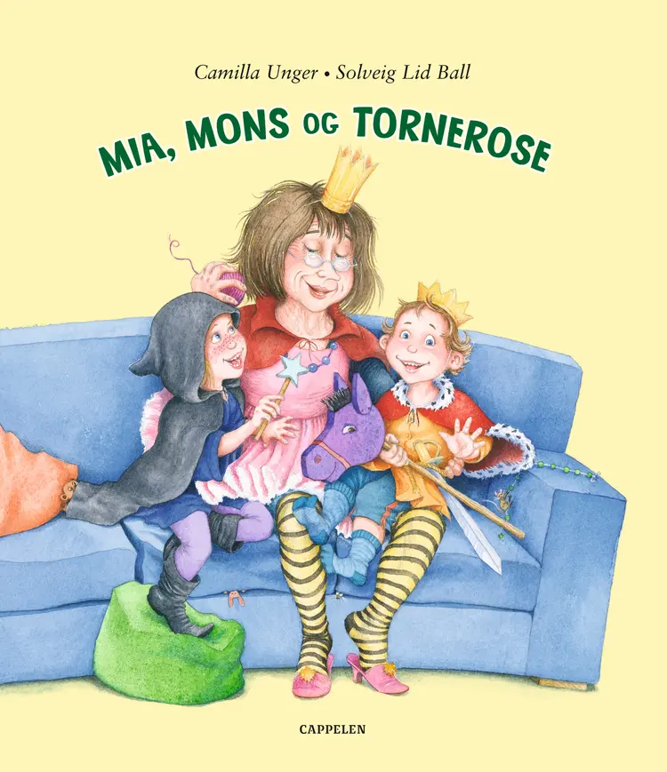 Omslag Mia, Mons og Tornerose av Camilla Unger (Innbundet)
