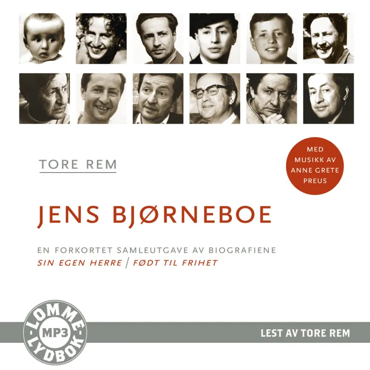 Omslag Jens Bjørneboe: En biografi av Tore Rem (CD)