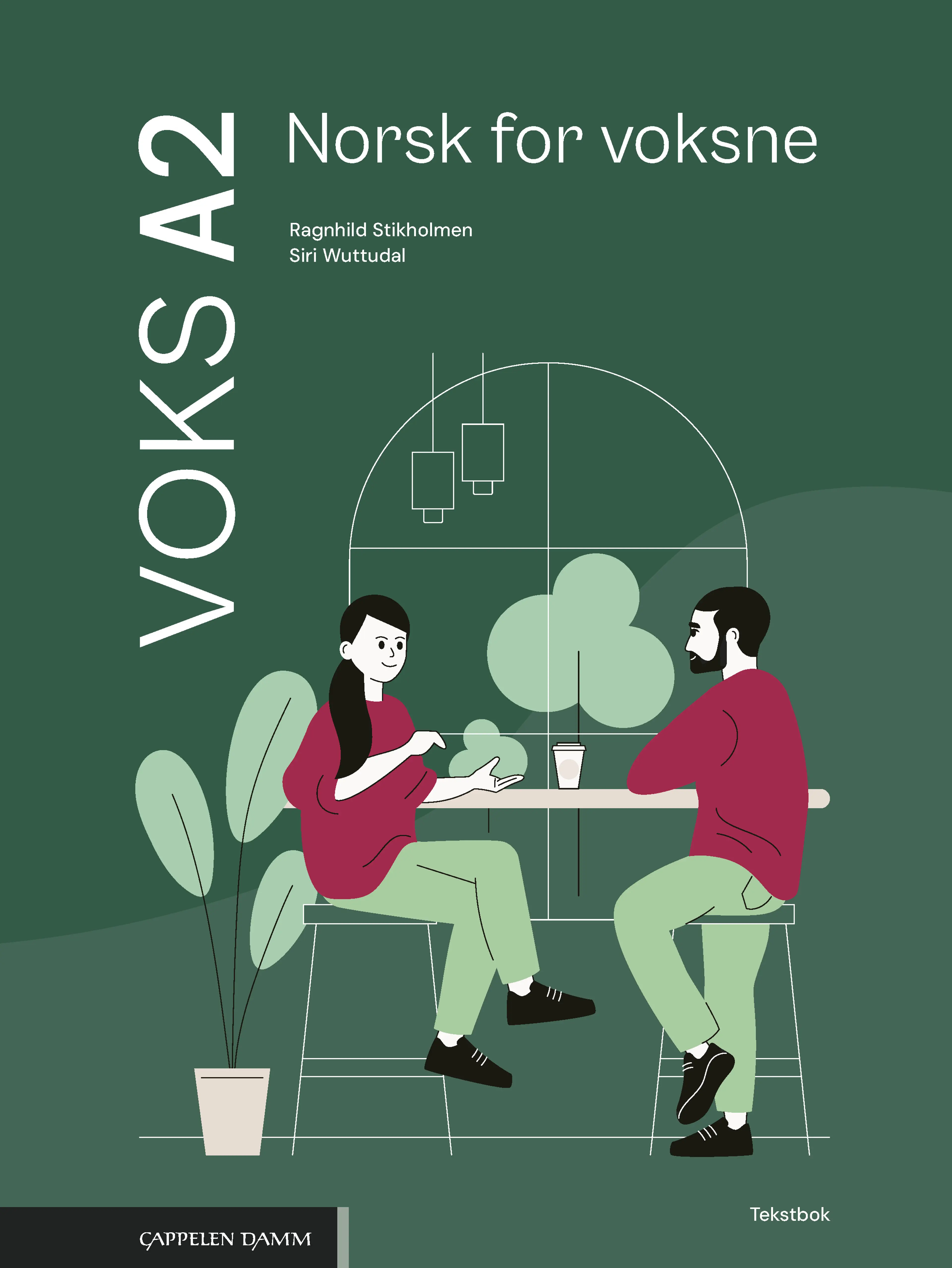 Omslag Voks A2 Norsk for voksne Tekstbok av Ragnhild Stikholmen og Siri Wuttudal (Innbundet)