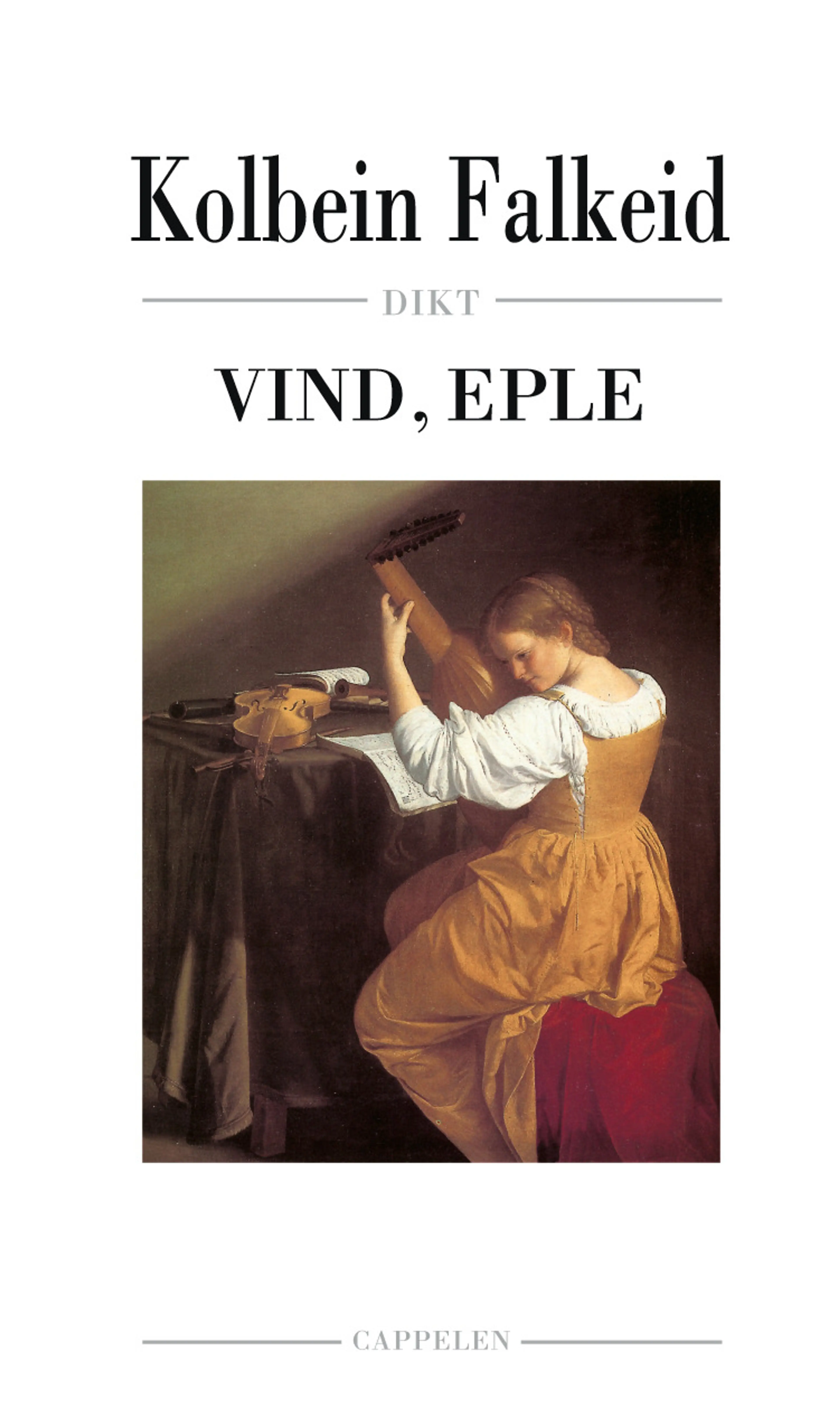 Omslag Vind, eple av Kolbein Falkeid (Innbundet)