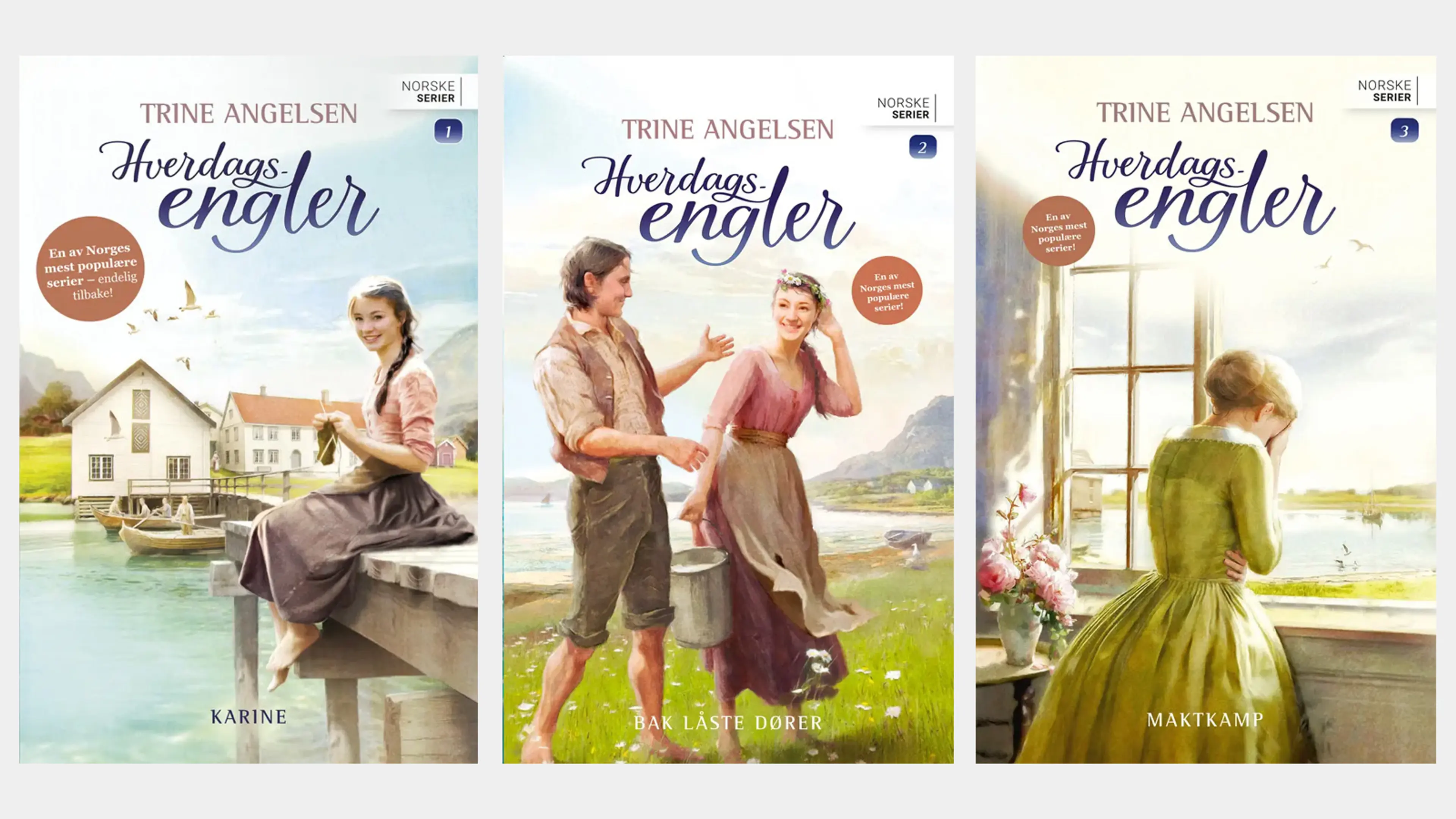 De tre første bøkene i serien Hverdagsengler