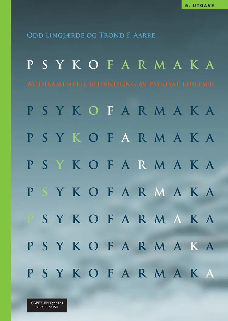 Omslag Psykofarmaka av Odd Lingjærde og Trond F. Aarre (Heftet)