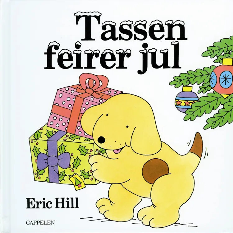 Omslag Tassen feirer jul av Eric Hill (Innbundet)