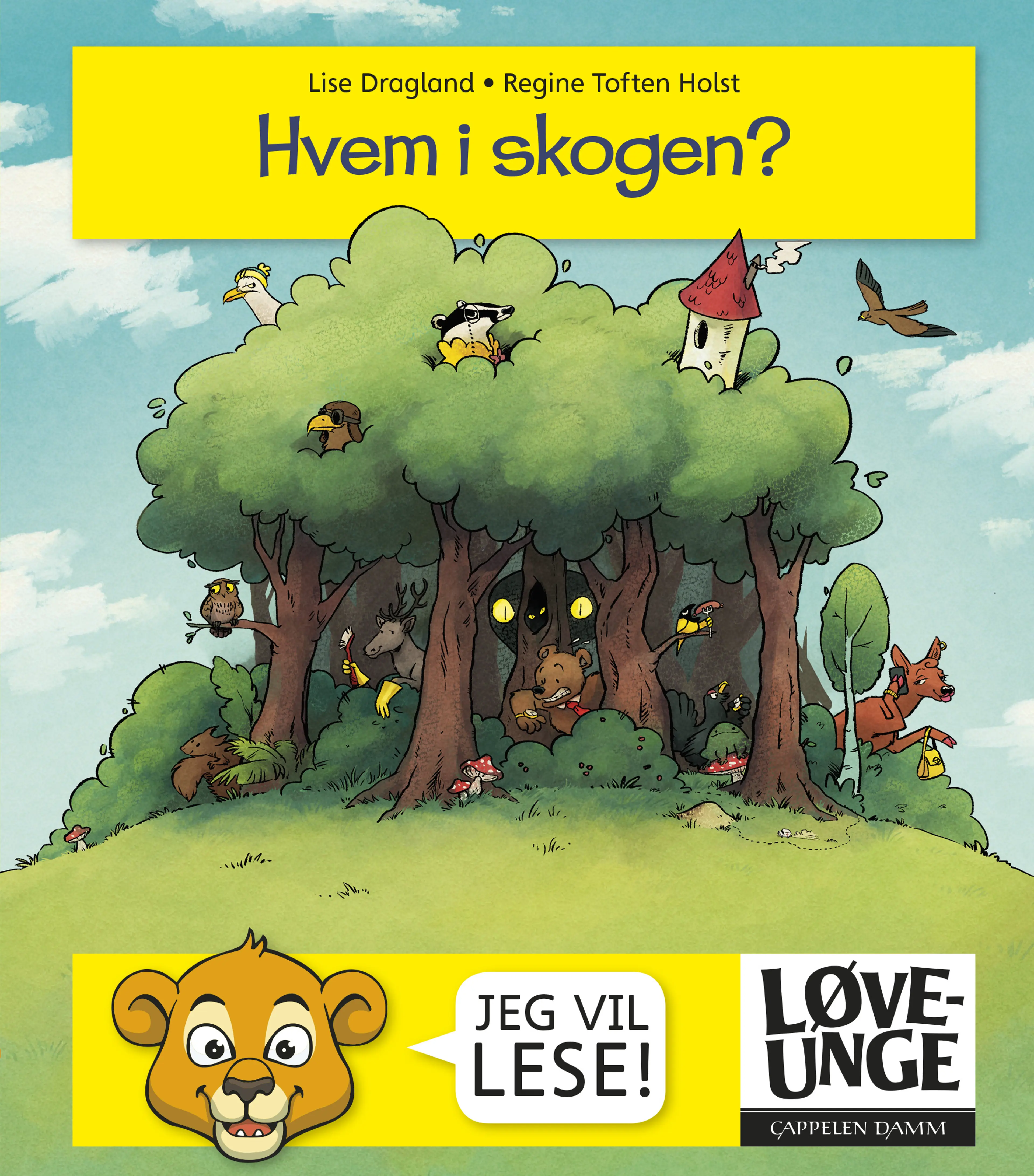 Omslag Løveunge - Hvem i skogen? av Lise Dragland (Ebok)