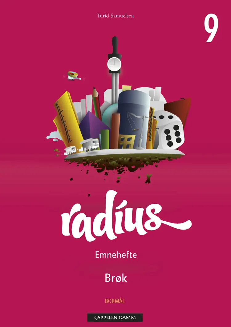 Omslag Radius Emnehefte 9 Brøk av Turid Samuelsen (Heftet)