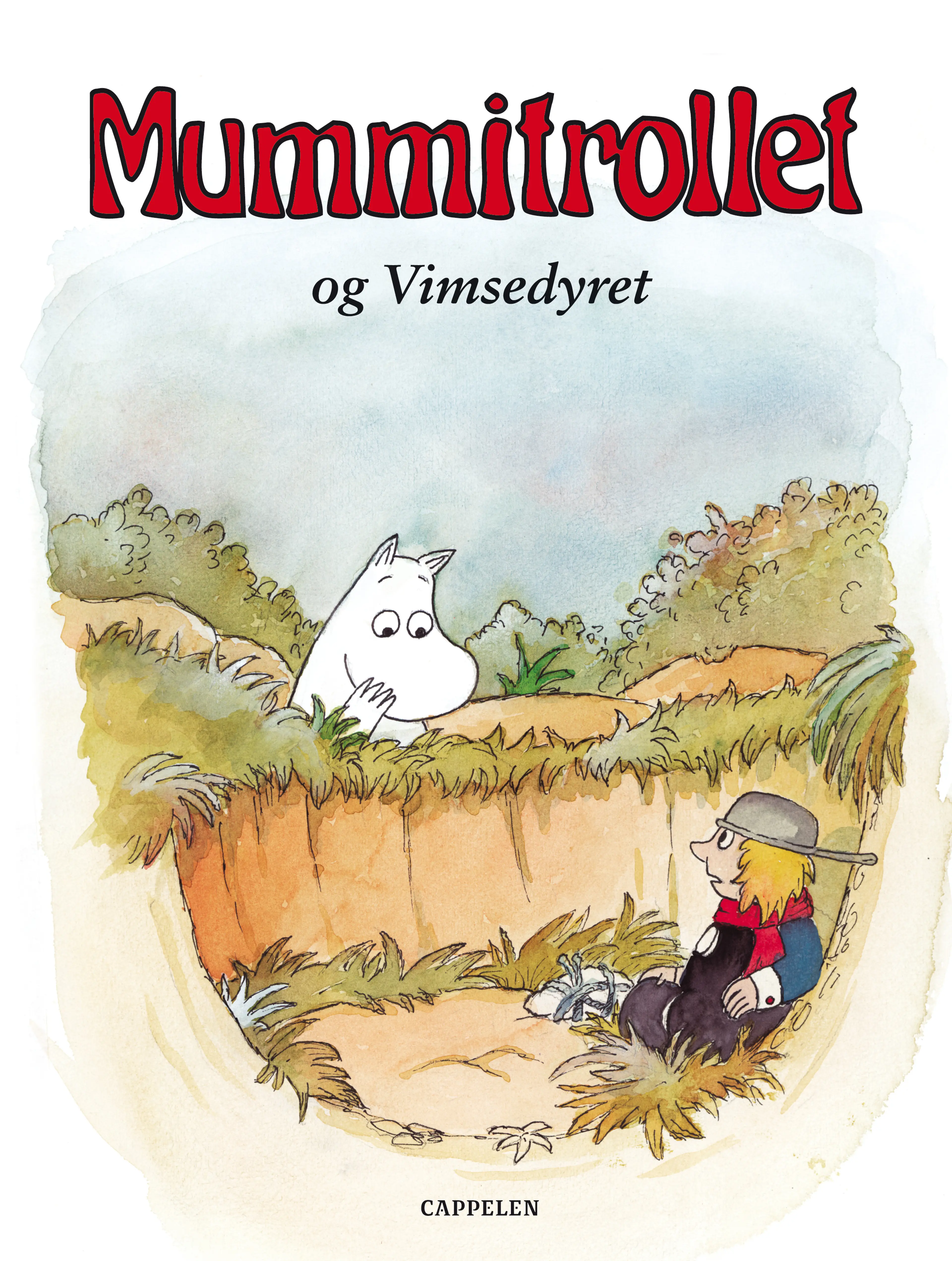 Omslag Mummitrollet og Vimsedyret av Tove Jansson og Martin Harris (Innbundet)