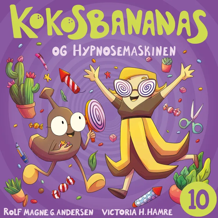 Omslag Kokosbananas og hypnosemaskinen av Rolf Magne G. Andersen (Lydbok)