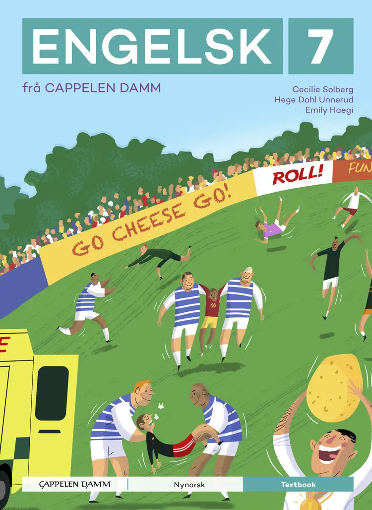 Omslag Engelsk 7 frå Cappelen Damm Textbook av Cecilie Solberg, Hege Dahl Unnerud og Emily Haegi (Innbundet)
