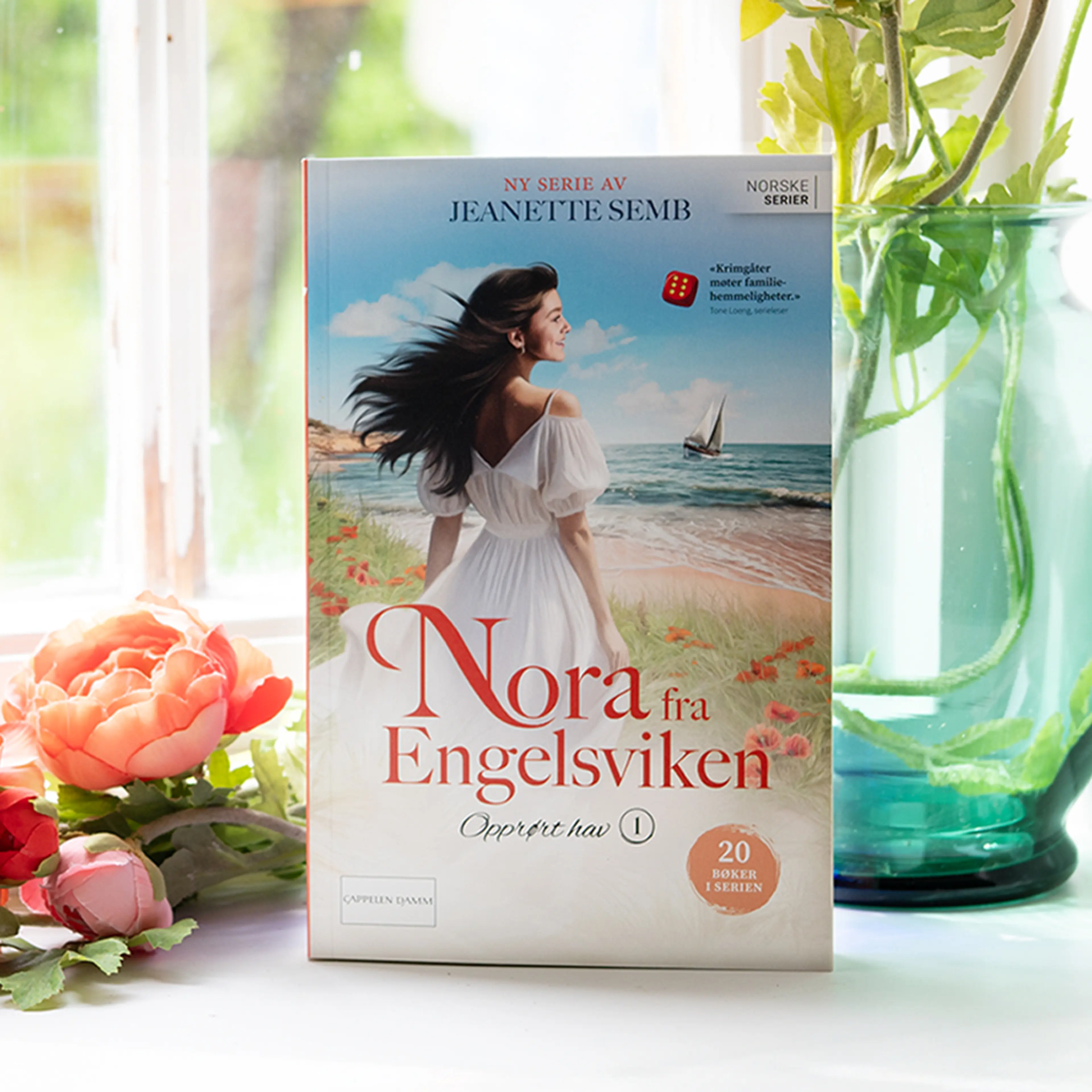 Foto av første bok i serien Nora fra Engelsviken