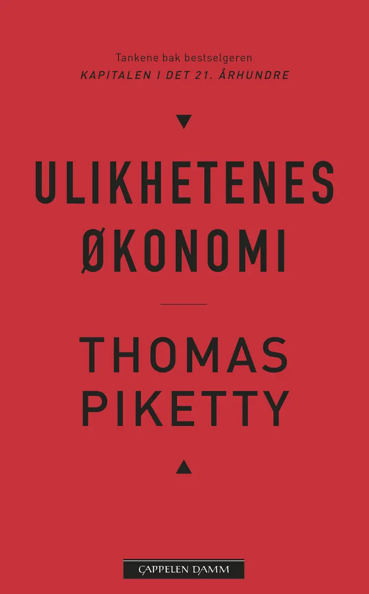 Omslag Ulikhetenes økonomi av Thomas Piketty (Innbundet)