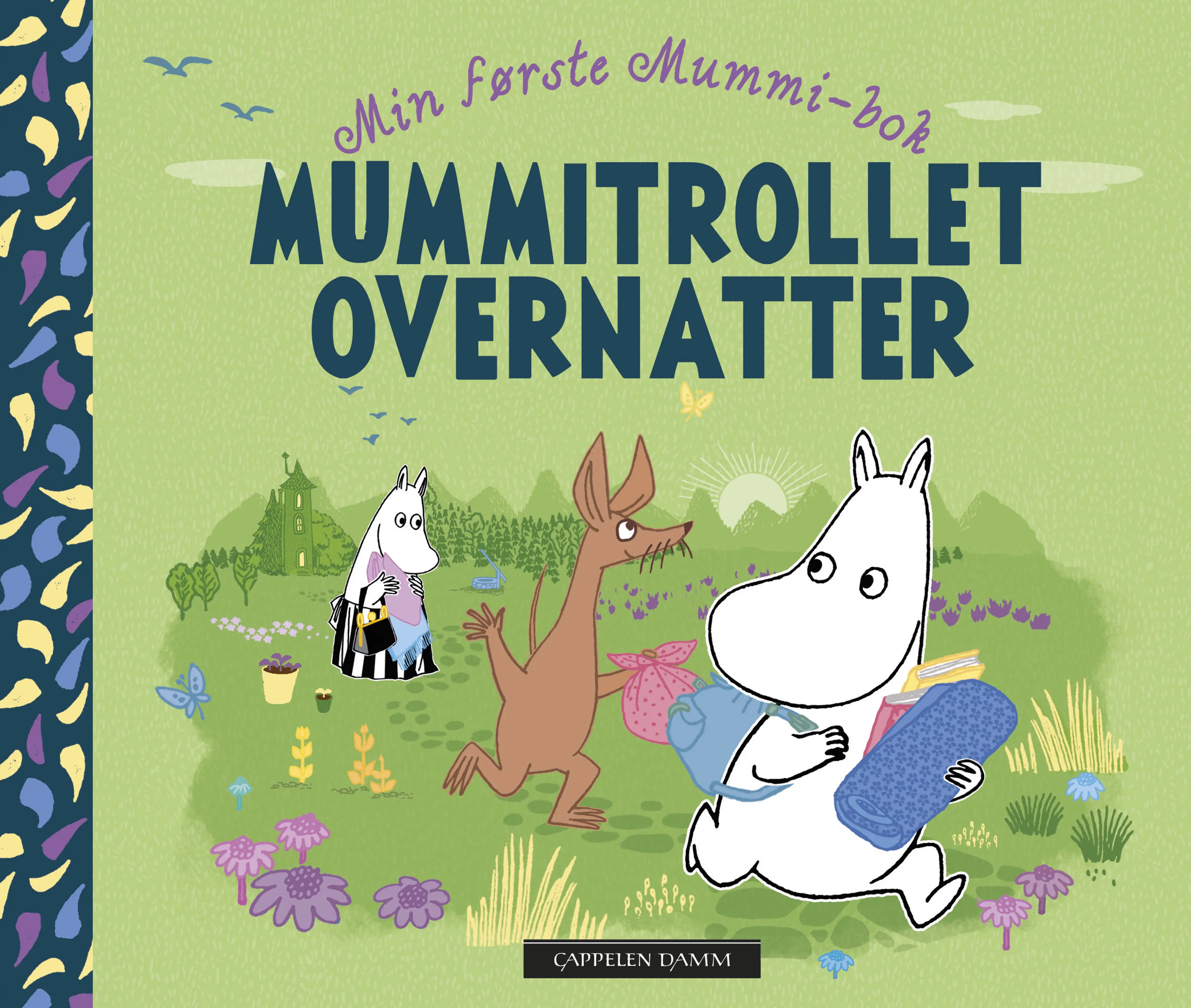 Omslag Min første Mummi-bok: Mummitrollet overnatter av Tove Jansson (Innbundet)