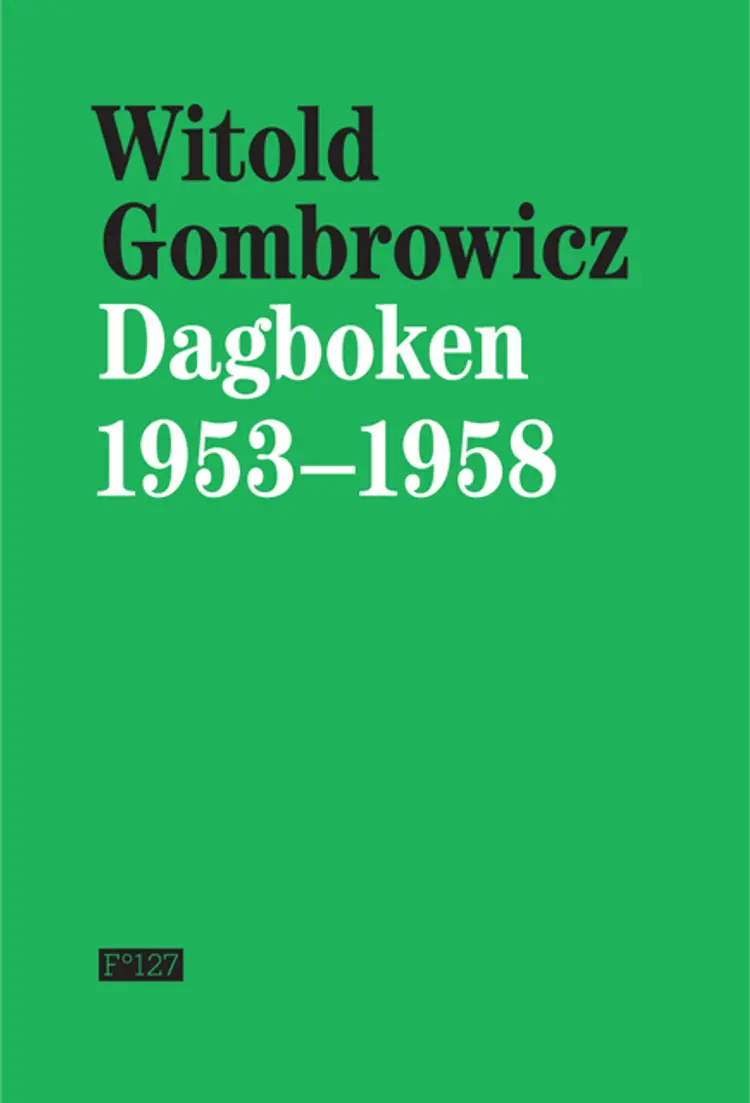 Omslag Dagboken 1953–1958 av Witold Gombrowicz (Innbundet)