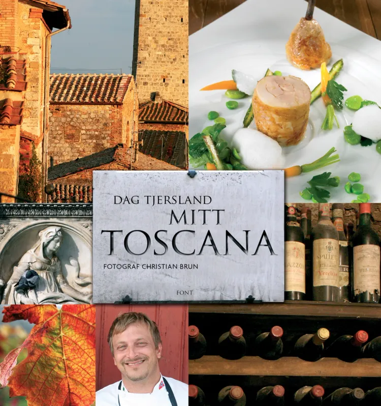 Omslag Mitt Toscana av Dag Tjersland (Innbundet)