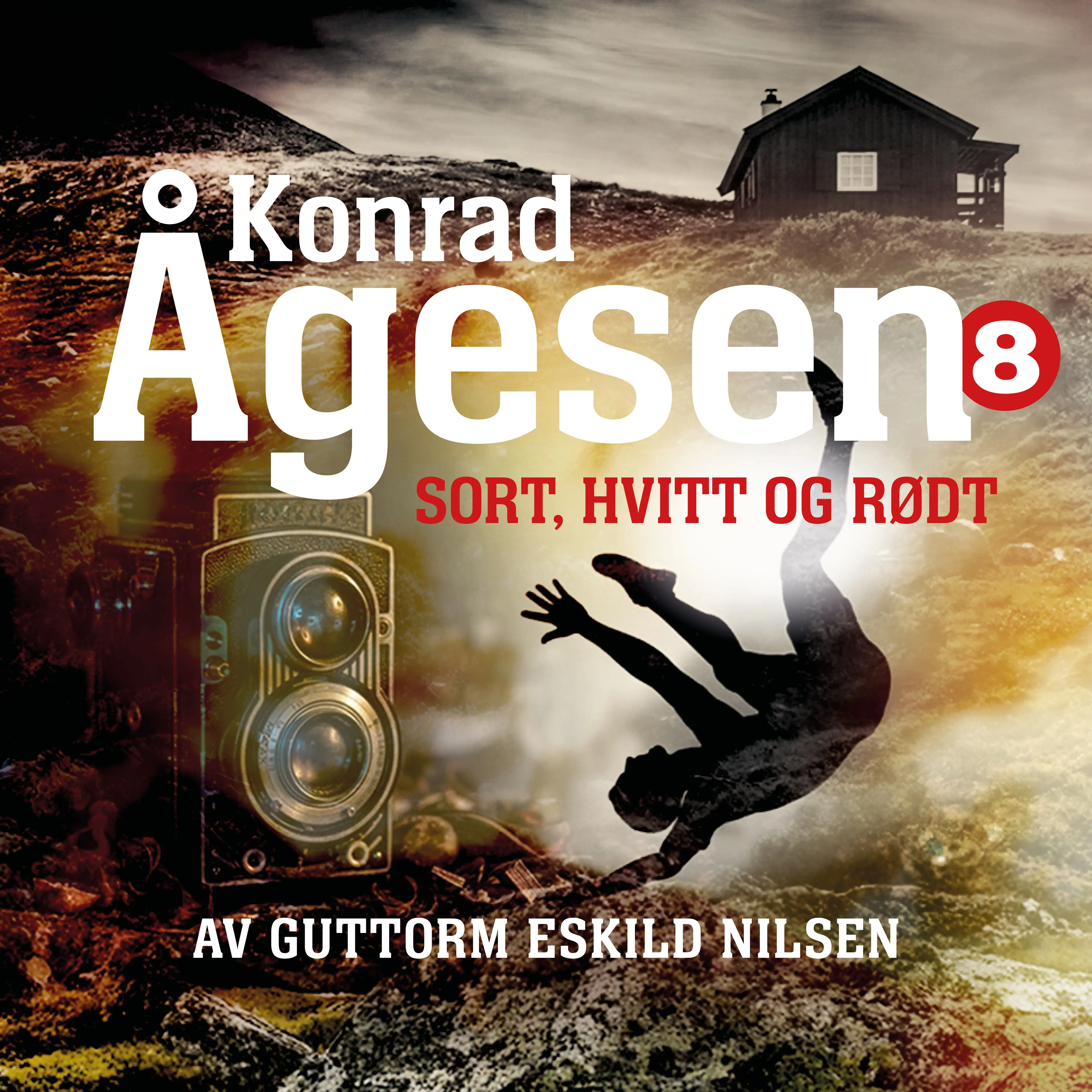 Omslag Sort, hvitt og rødt av Guttorm Eskild Nilsen (Lydbok)