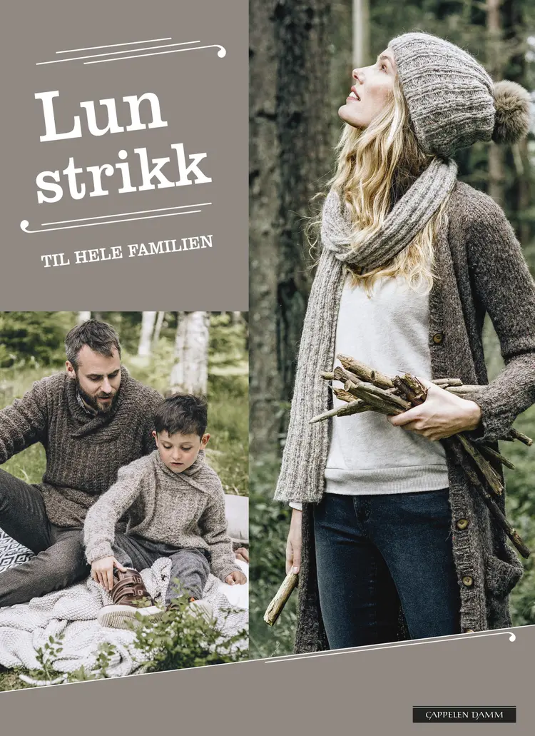 Omslag Lun strikk til hele familien (Innbundet)