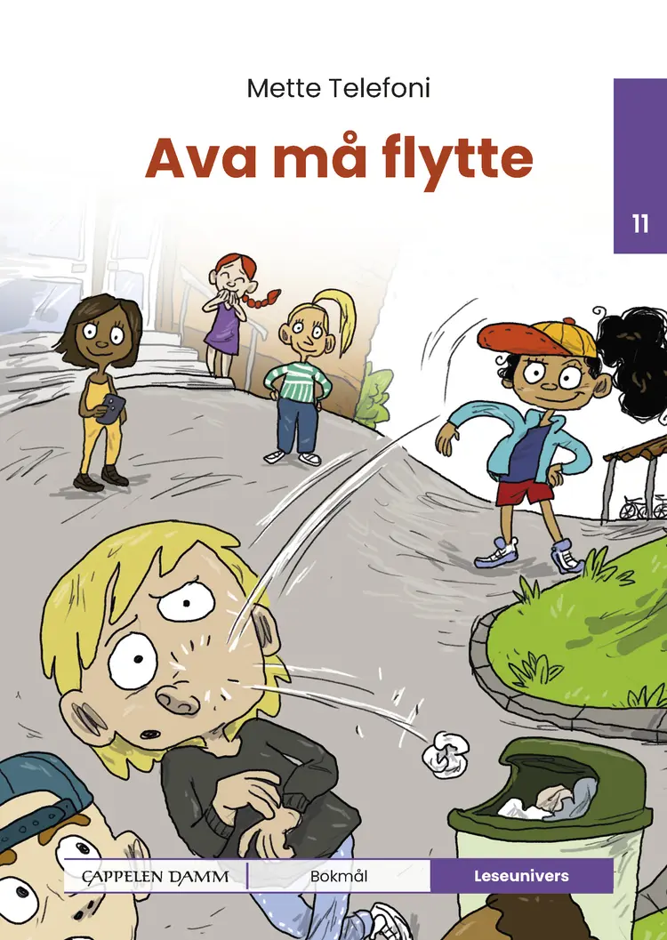 Omslag Leseunivers 11: Ava må flytte av Mette Telefoni (Innbundet)