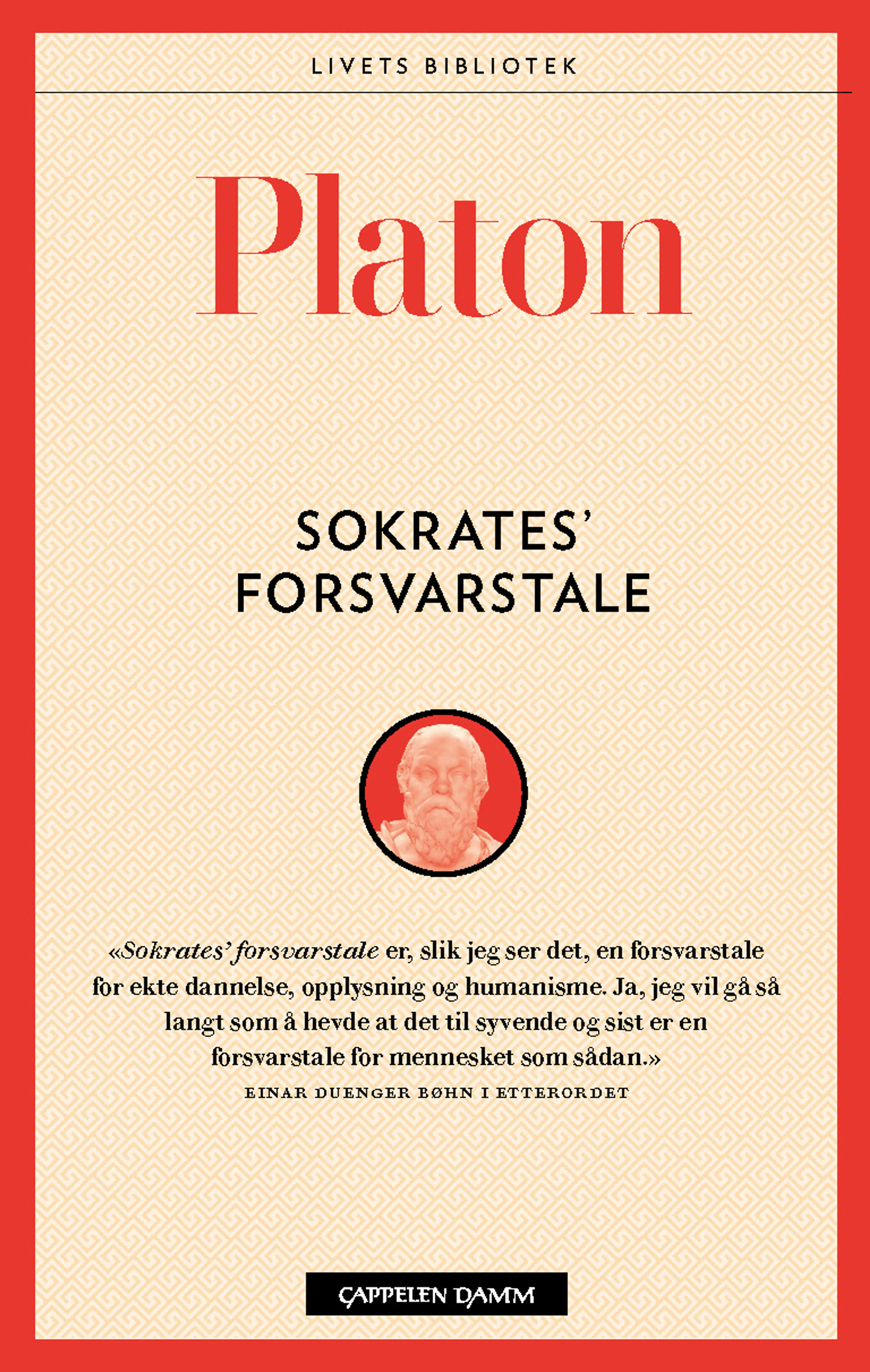 Omslag Sokrates' forsvarstale av Platon (Heftet)